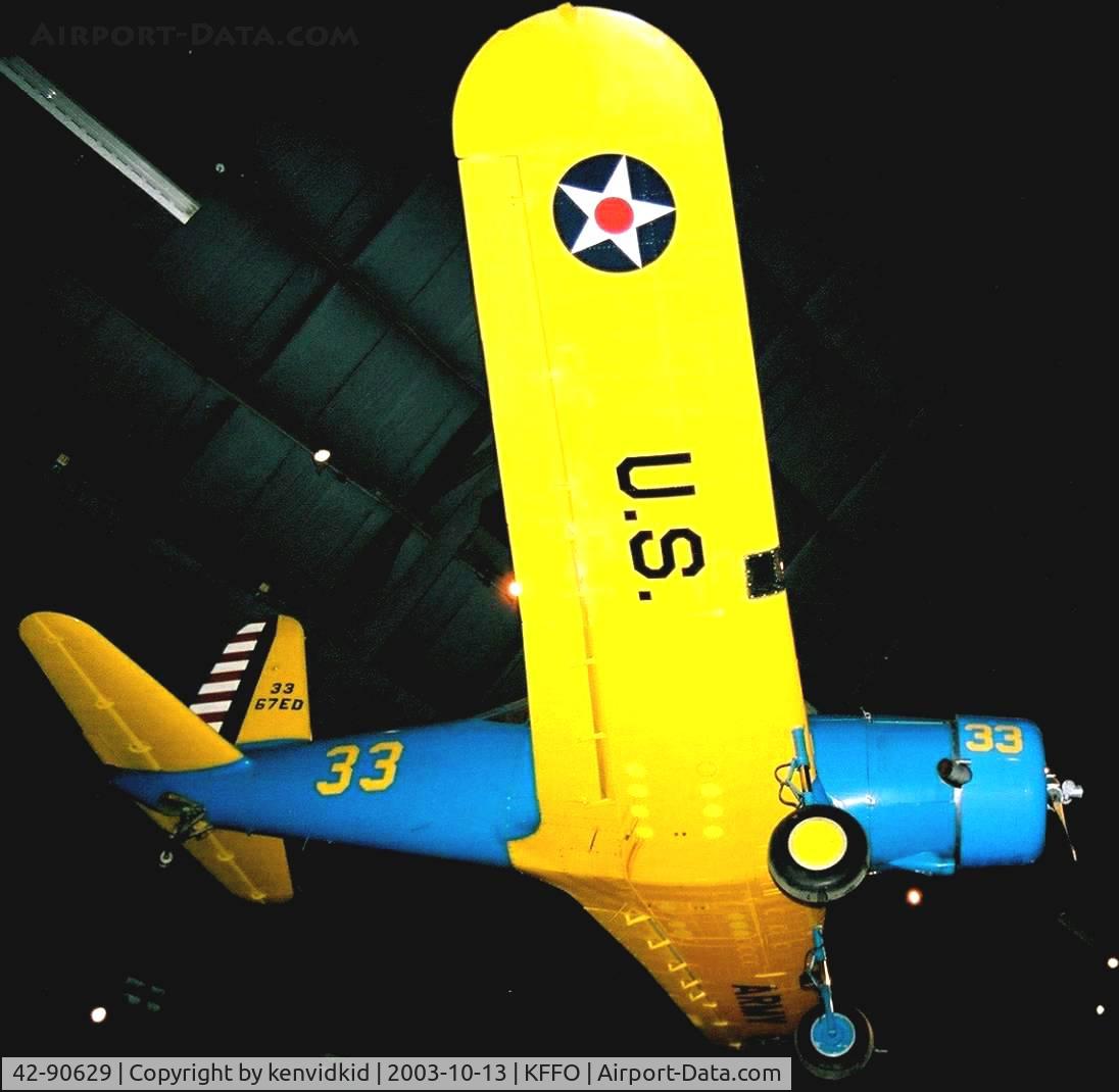 42-90629, 1942 Vultee BT-13B Valiant C/N 79-1706, At The Museum of the United States Air Force Dayton Ohio.