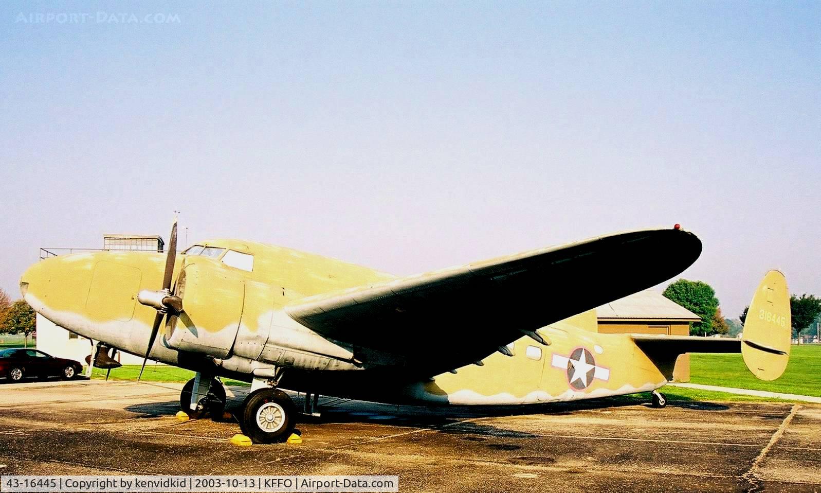 43-16445, 1943 Lockheed C-60A-5-LO Lodestar C/N 2606, At The Museum of the United States Air Force Dayton Ohio.