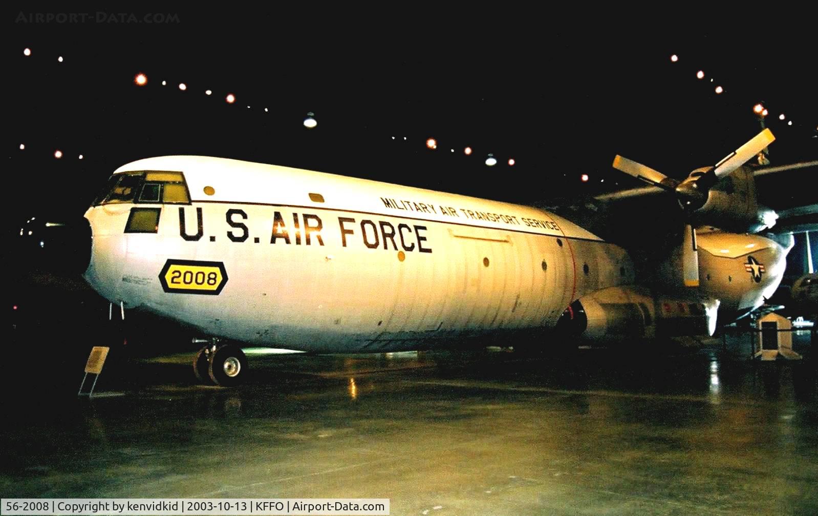 56-2008, 1956 Douglas C-133A-25-DL Cargomaster C/N 45245, At The Museum of the United States Air Force Dayton Ohio.