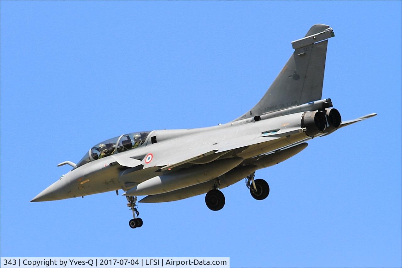 343, Dassault Rafale B C/N 343, Dassault Rafale B, On final rwy 29, St Dizier-Robinson Air Base 113 (LFSI)