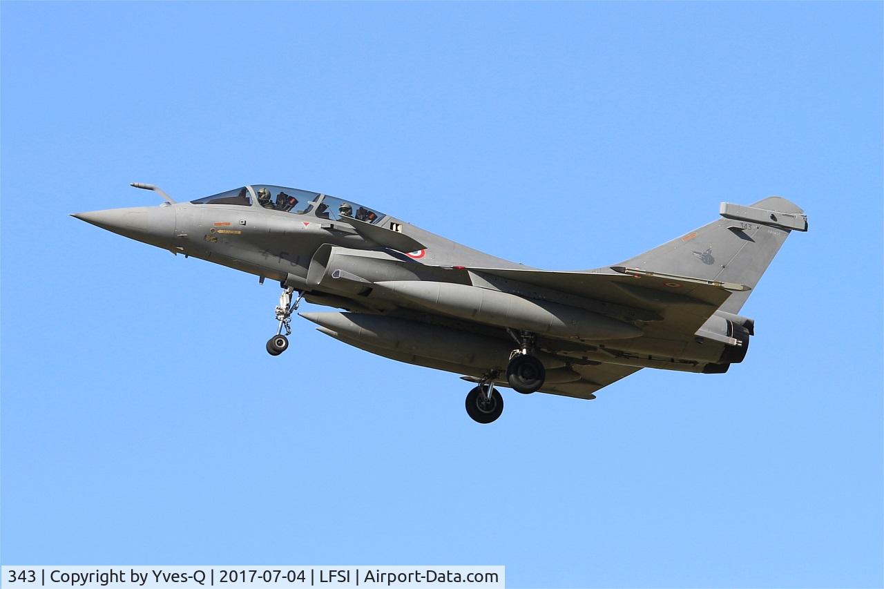 343, Dassault Rafale B C/N 343, Dassault Rafale B, On final rwy 29, St Dizier-Robinson Air Base 113 (LFSI)