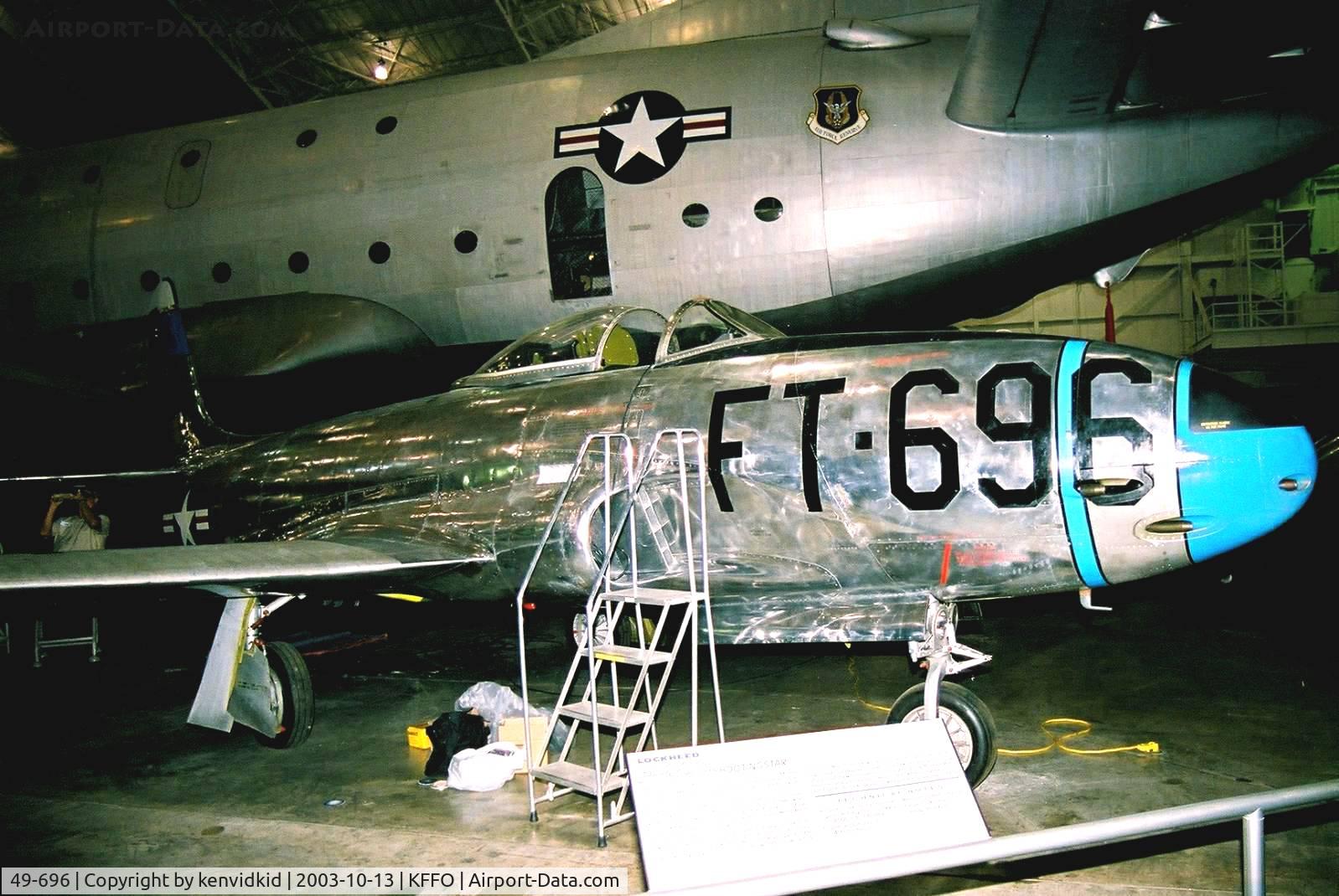 49-696, 1949 Lockheed F-80C-10-LO Shooting Star C/N 080-2340, At The Museum of the United States Air Force Dayton Ohio.