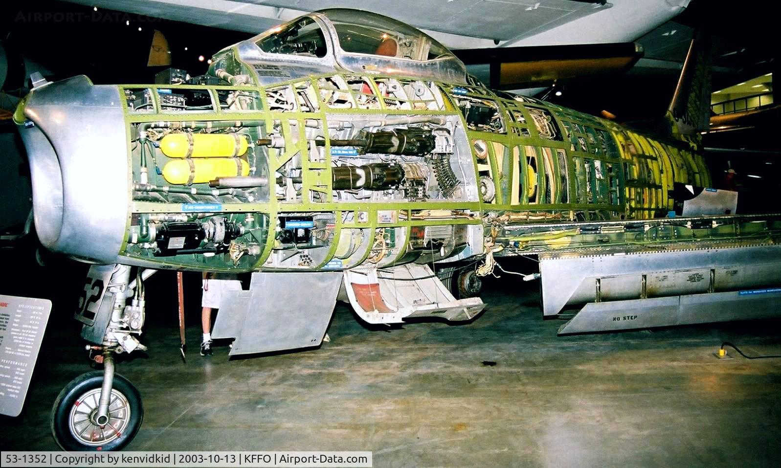 53-1352, 1953 North American F-86H-10-NH Sabre C/N 203-124, At the Museum of the United States Air Force Dayton Ohio.