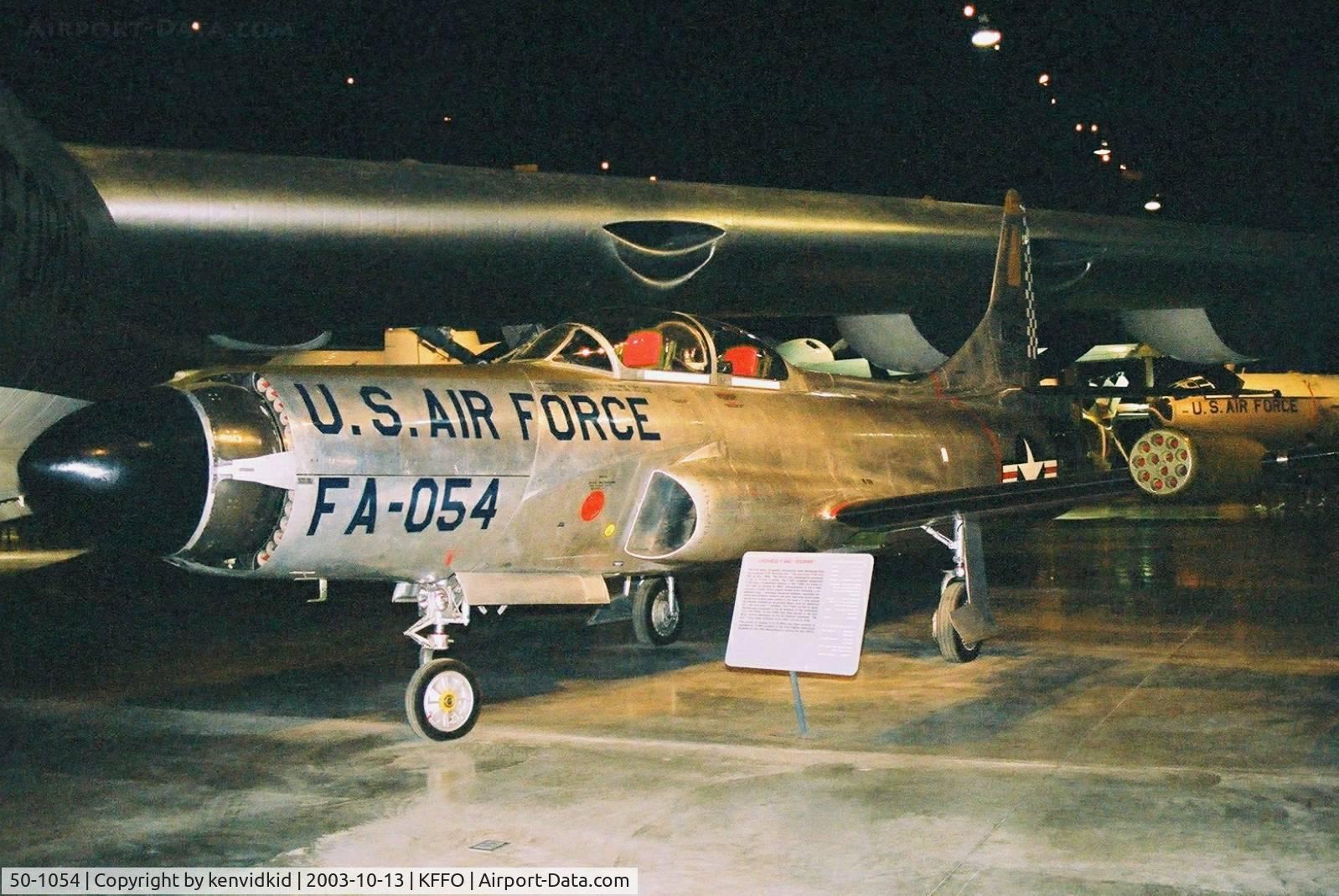 50-1054, 1950 Lockheed F-94C-1-LO Starfire C/N 880-8025, At the Museum of the United States Air Force Dayton Ohio.