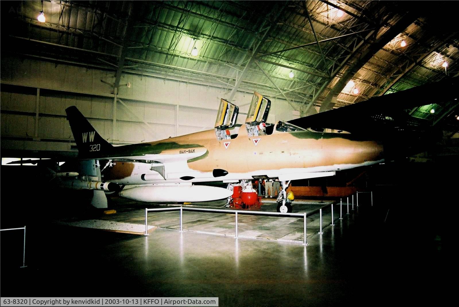 63-8320, 1963 Republic F-105G-1-RE Thunderchief C/N F097, At the Museum of the United States Air Force Dayton Ohio.