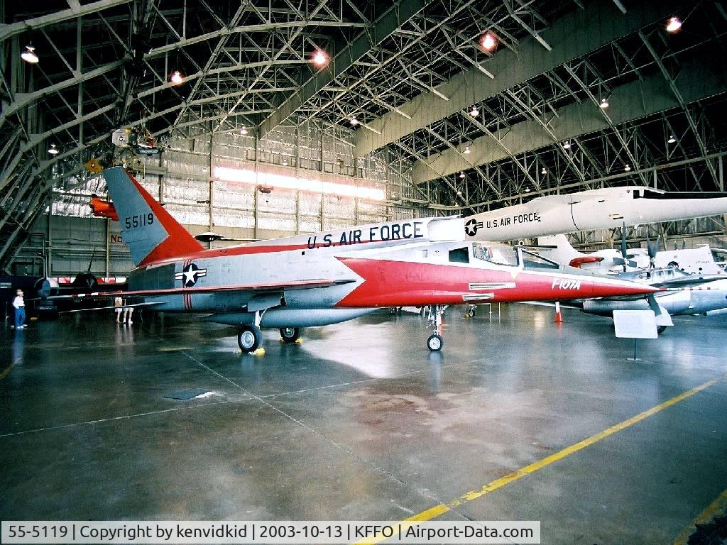 55-5119, 1955 North American F-107A C/N 212-2, At the Museum of the United States Air Force Dayton Ohio.