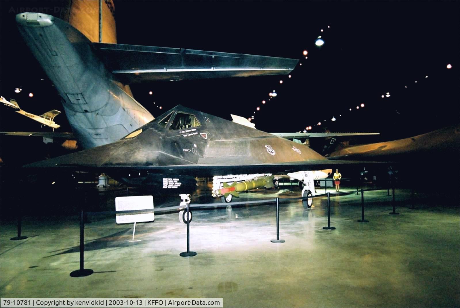 79-10781, 1979 Lockheed YF-117A Nighthawk C/N A.4006, At the Museum of the United States Air Force Dayton Ohio.