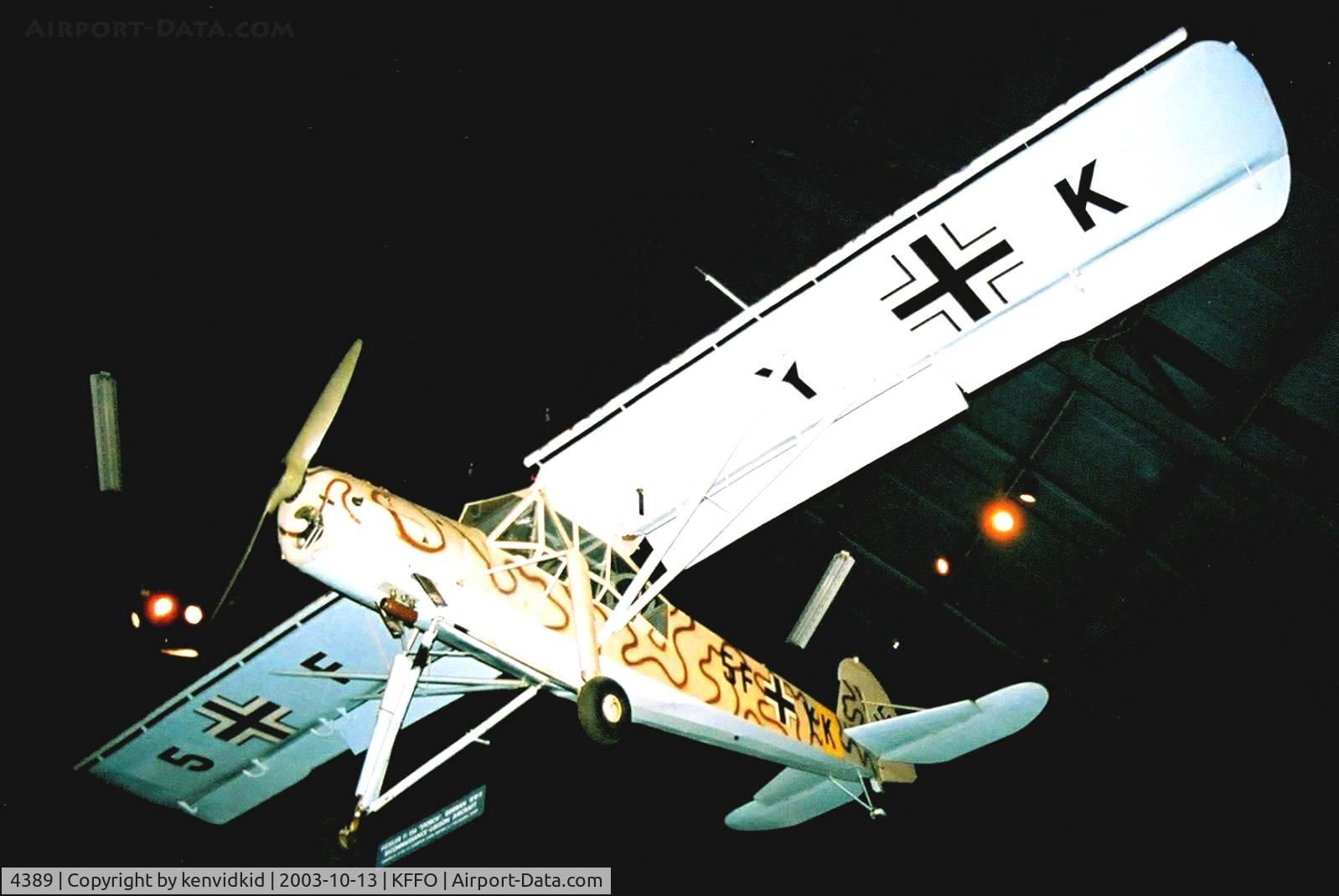 4389, 1940 Fieseler Fi-156C-1 Storch C/N Not found 4389, At the Museum of the United States Air Force Dayton Ohio.