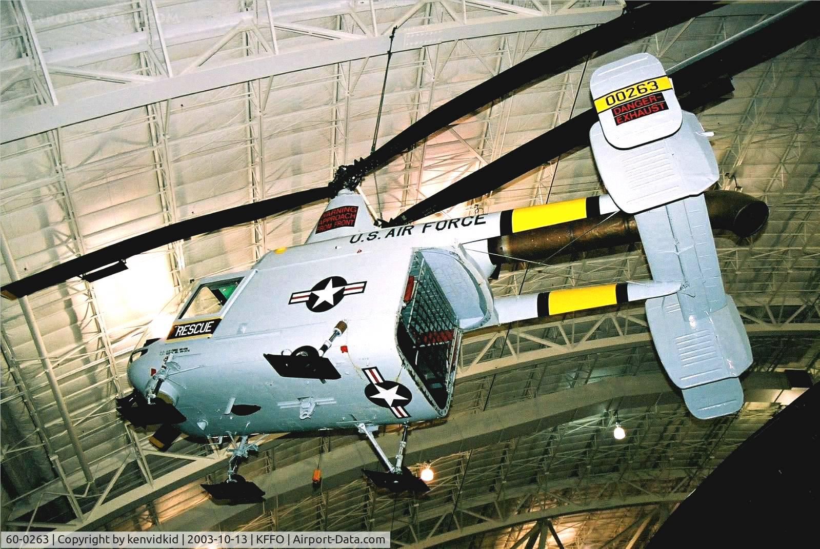 60-0263, 1960 Kaman HH-43B Huskie C/N 87, At the Museum of the United States Air Force Dayton Ohio.