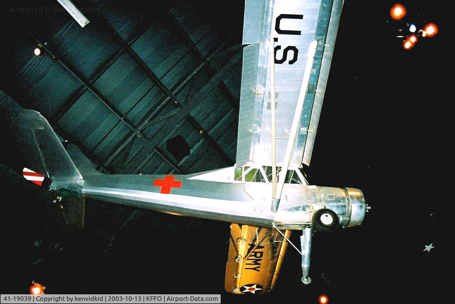 41-19039, Stinson L-1F C/N 11-2203, At the Museum of the United States Air Force Dayton Ohio.