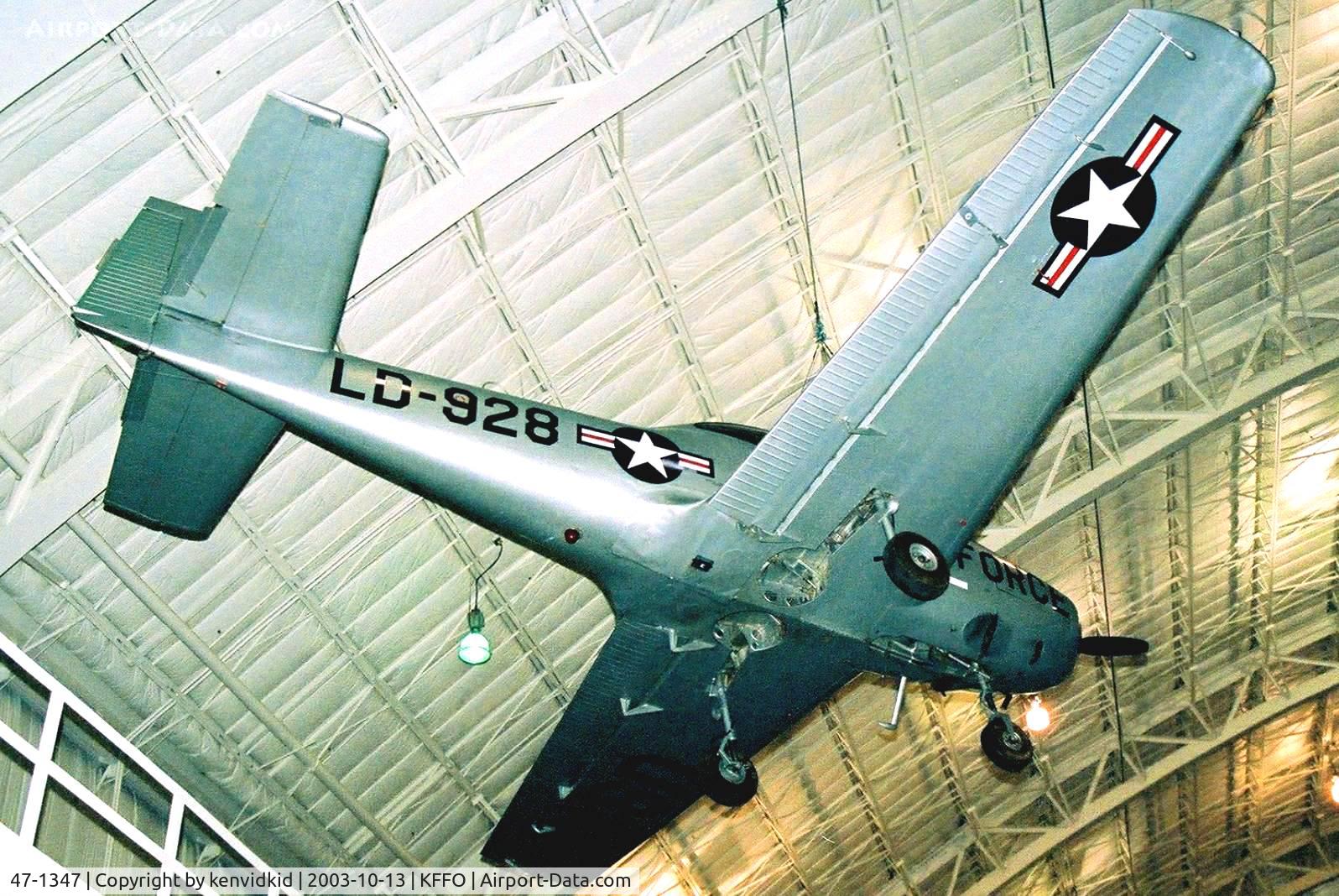 47-1347, 1947 North American Navion L-17A C/N NAV-4-1059, At the Museum of the United States Air Force Dayton Ohio.