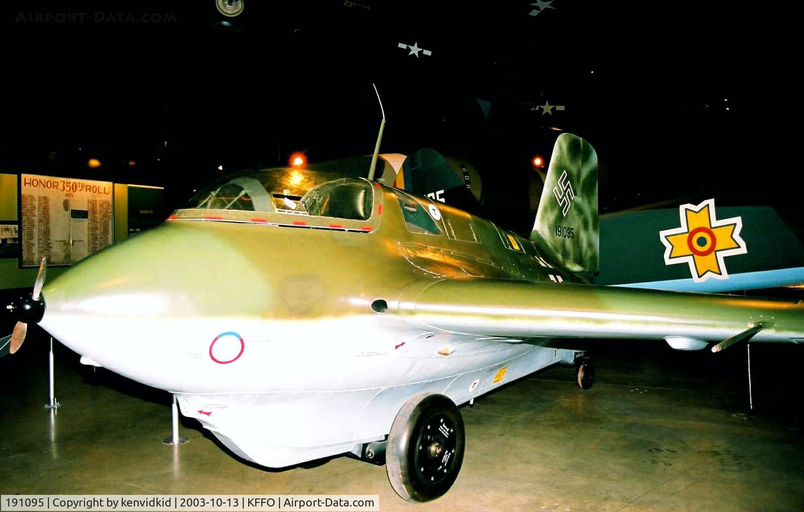 191095, Messerschmitt Me-163B Komet C/N Not found 191095, At the Museum of the United States Air Force Dayton Ohio.
