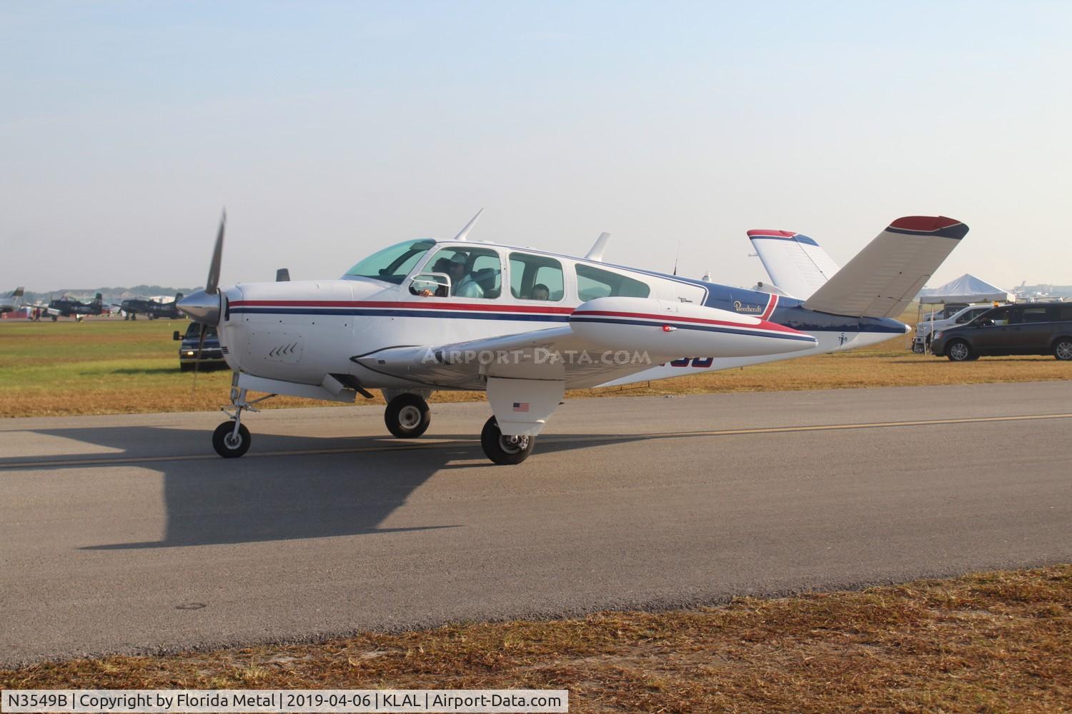 N3549B, 1954 Beech E35 C/N D-3756, Bonanza 35