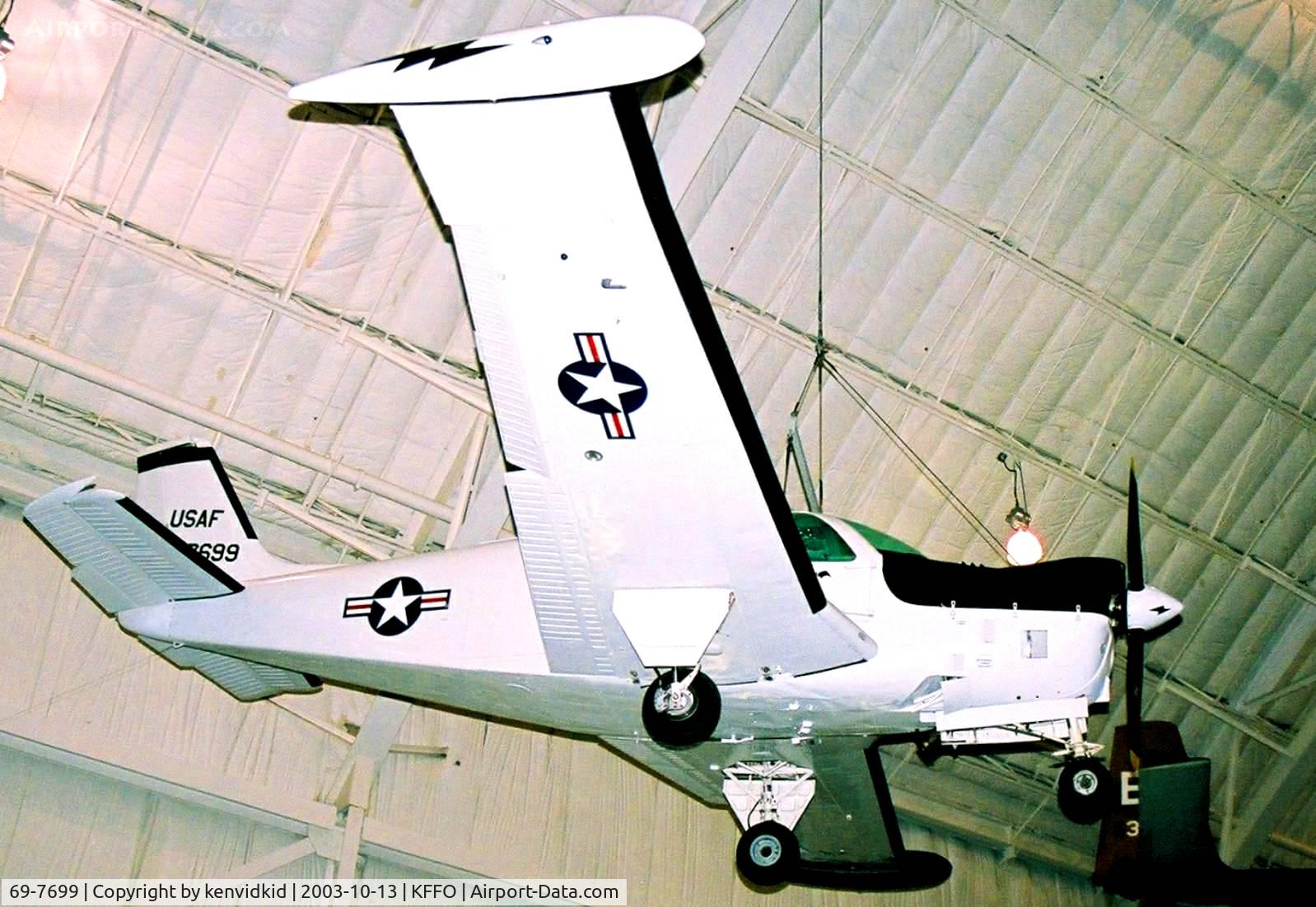 69-7699, 1969 Beech QU-22B C/N EB-7, At The Museum of the United States Air Force Dayton Ohio.