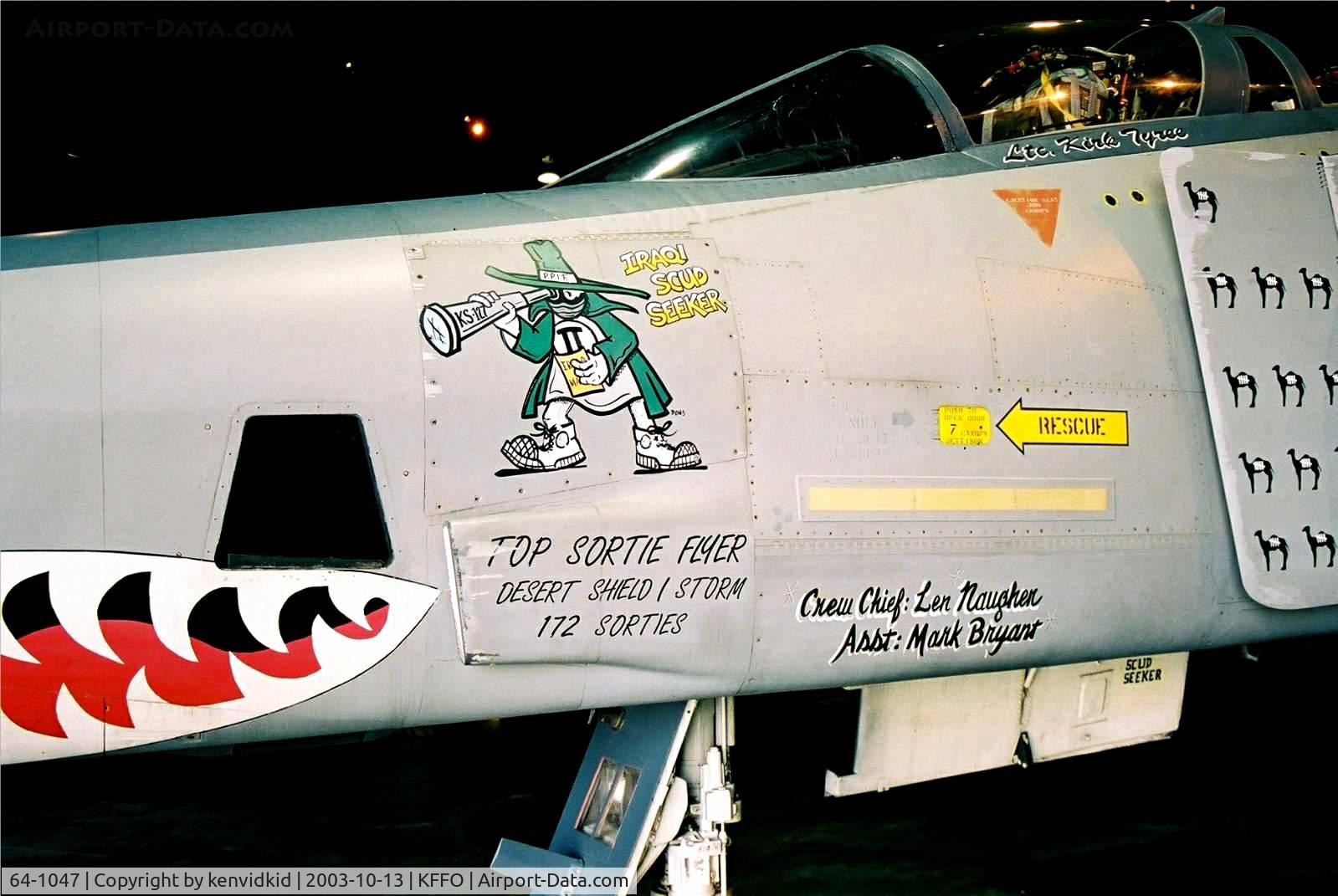 64-1047, 1964 McDonnell RF-4C-22-MC Phantom II C/N 947, At The Museum of the United States Air Force Dayton Ohio.
