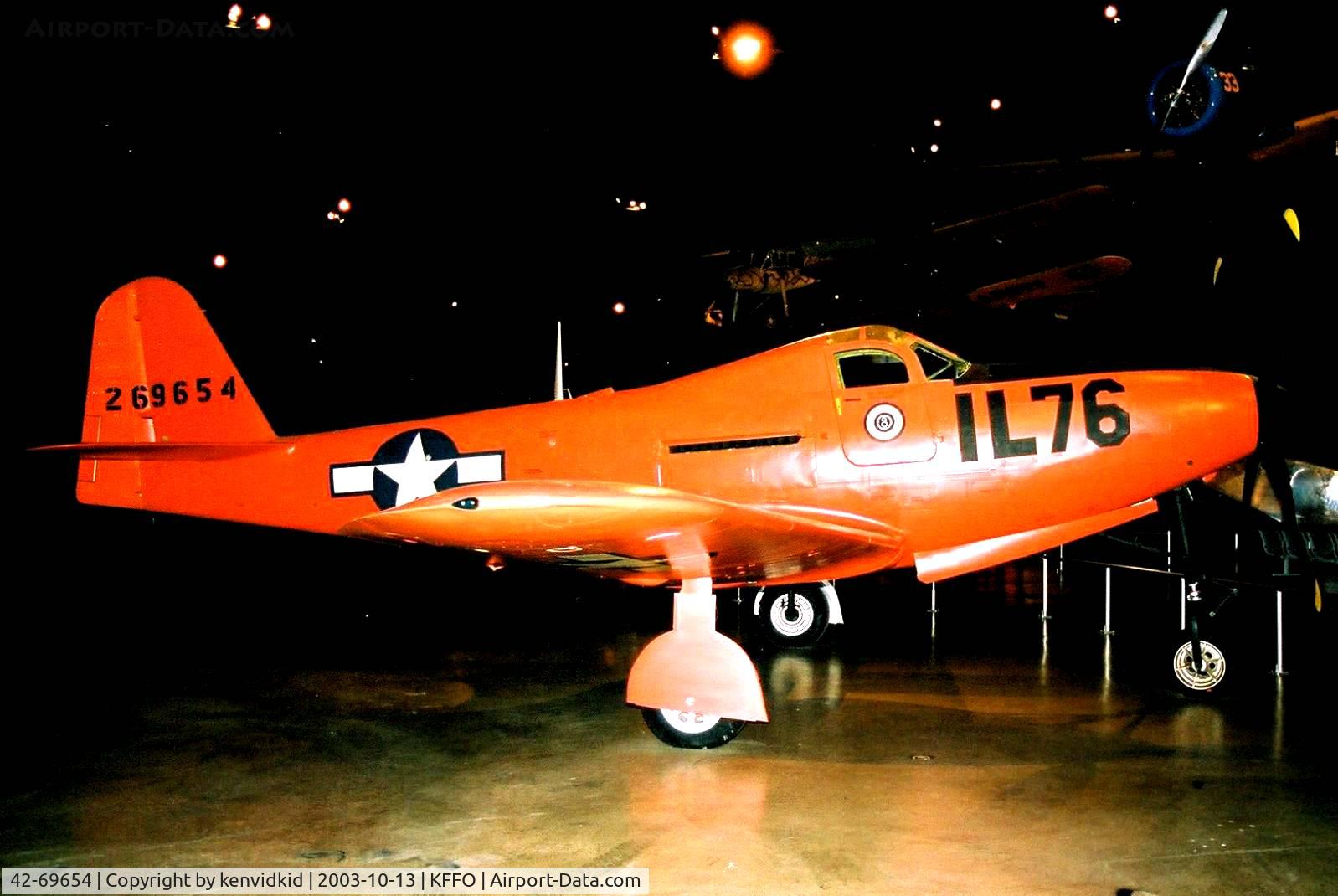 42-69654, Bell P-63E C/N Not found 42-69654, At The Museum of the United States Air Force Dayton Ohio.