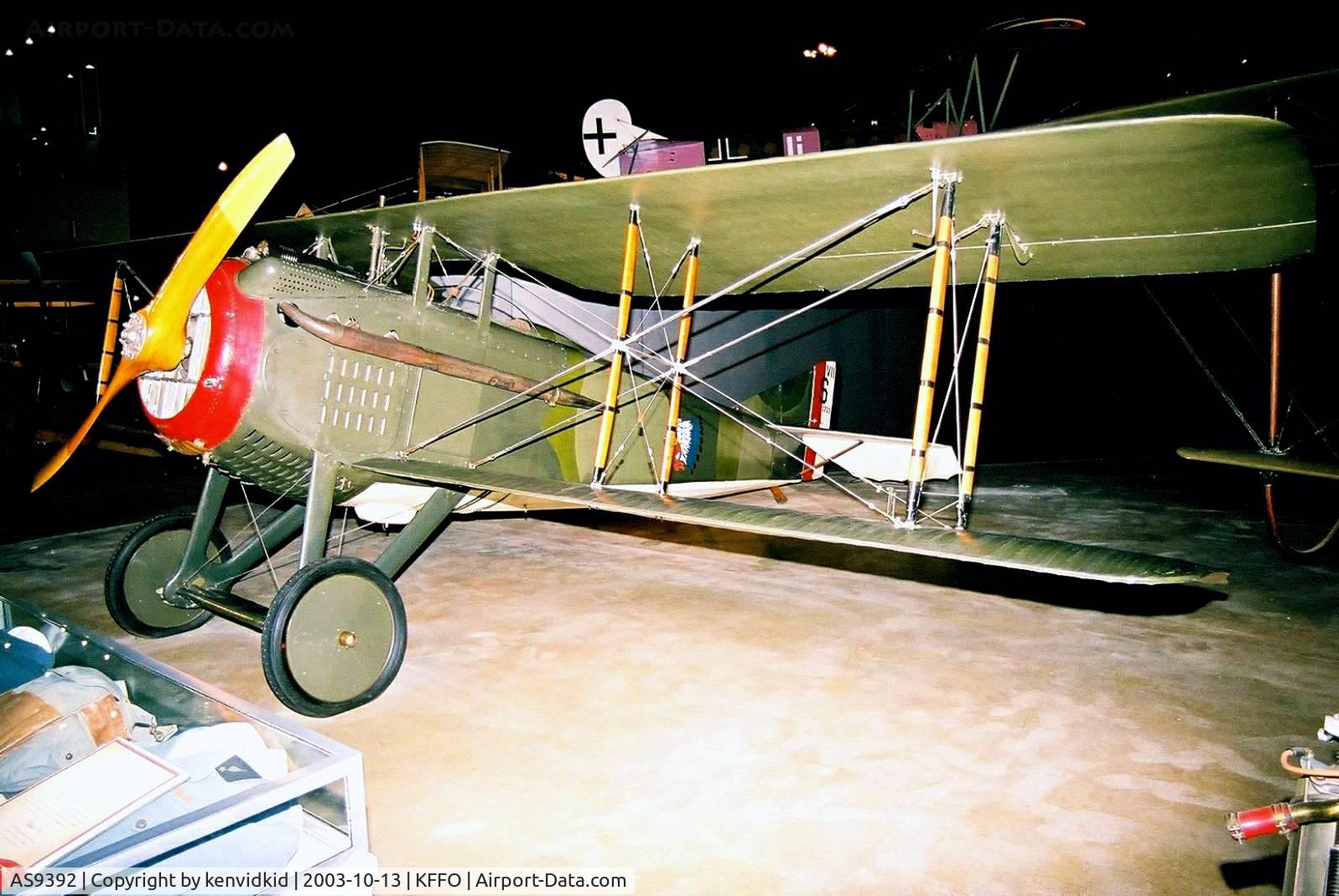 AS9392, 1918 SPAD XVI C/N 959, At The Museum of the United States Air Force Dayton Ohio.