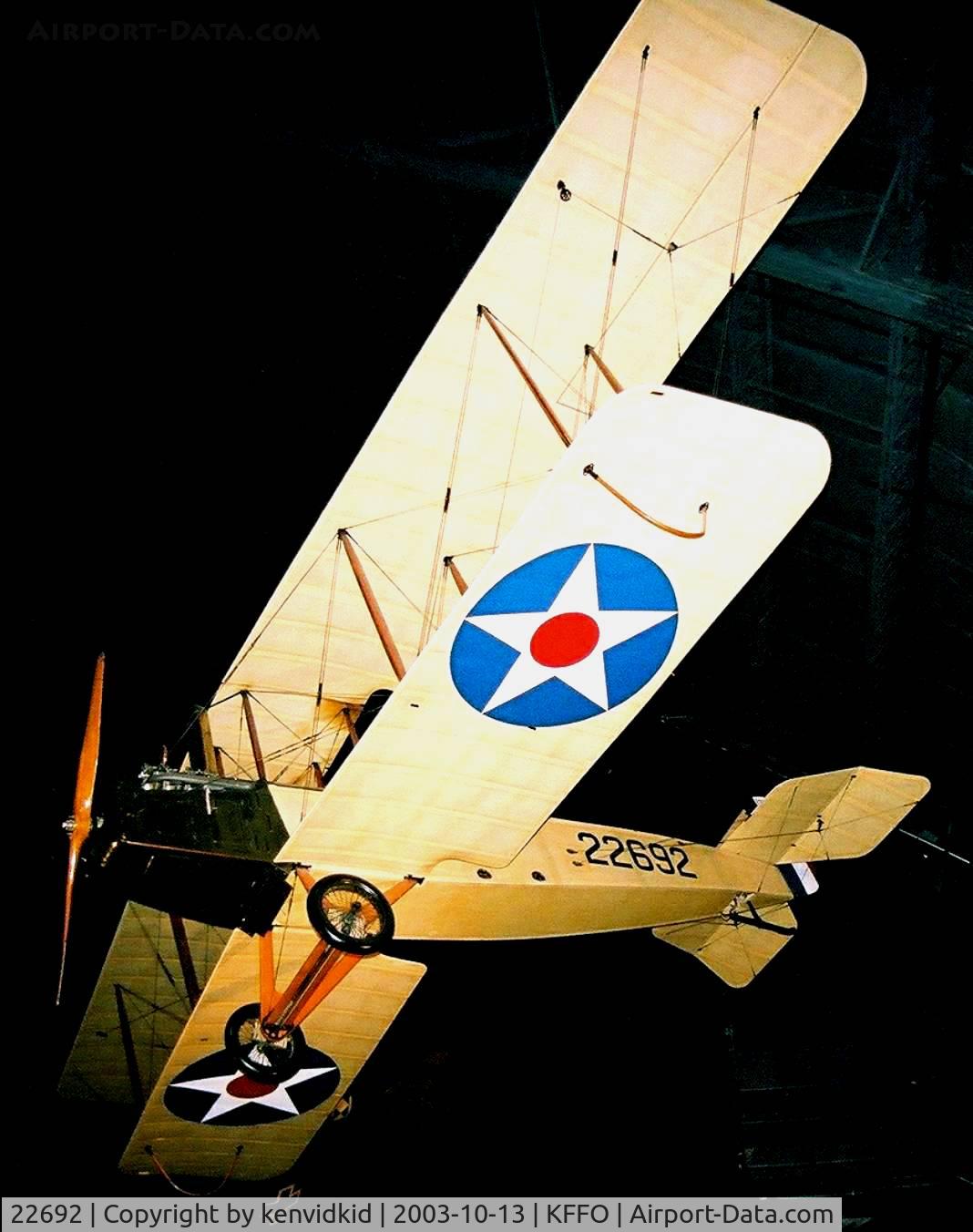 22692, 1917 Standard J-1 C/N 1141, At The Museum of the United States Air Force Dayton Ohio.