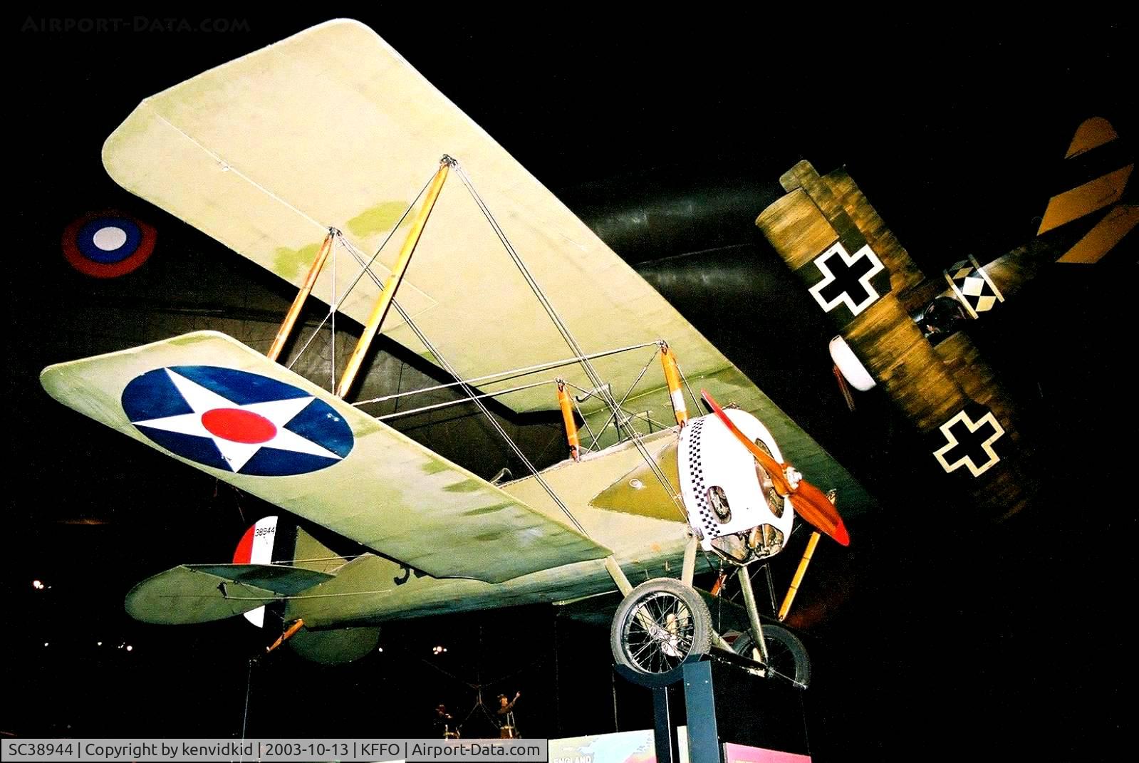 SC38944, 1917 Thomas-Morse S-4C Scout C/N 160, At The Museum of the United States Air Force Dayton Ohio.