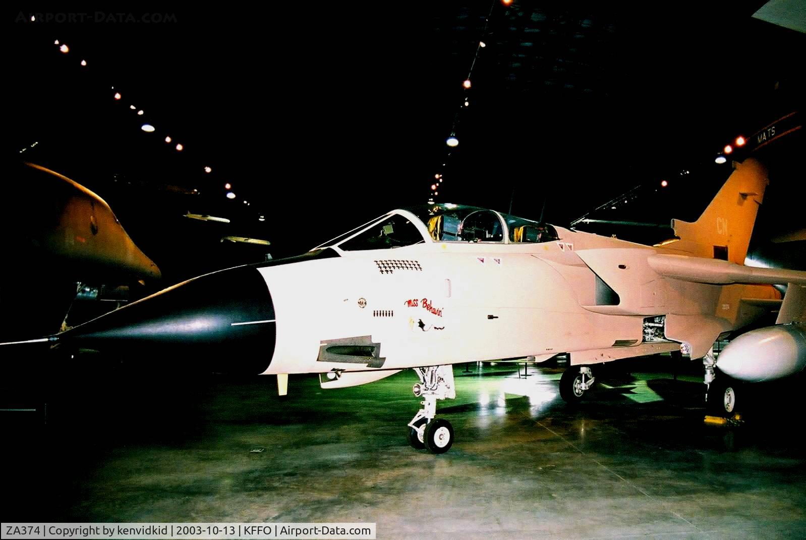 ZA374, 1982 Panavia Tornado GR.1 C/N 178/BS056/3088, At The Museum of the United States Air Force Dayton Ohio.