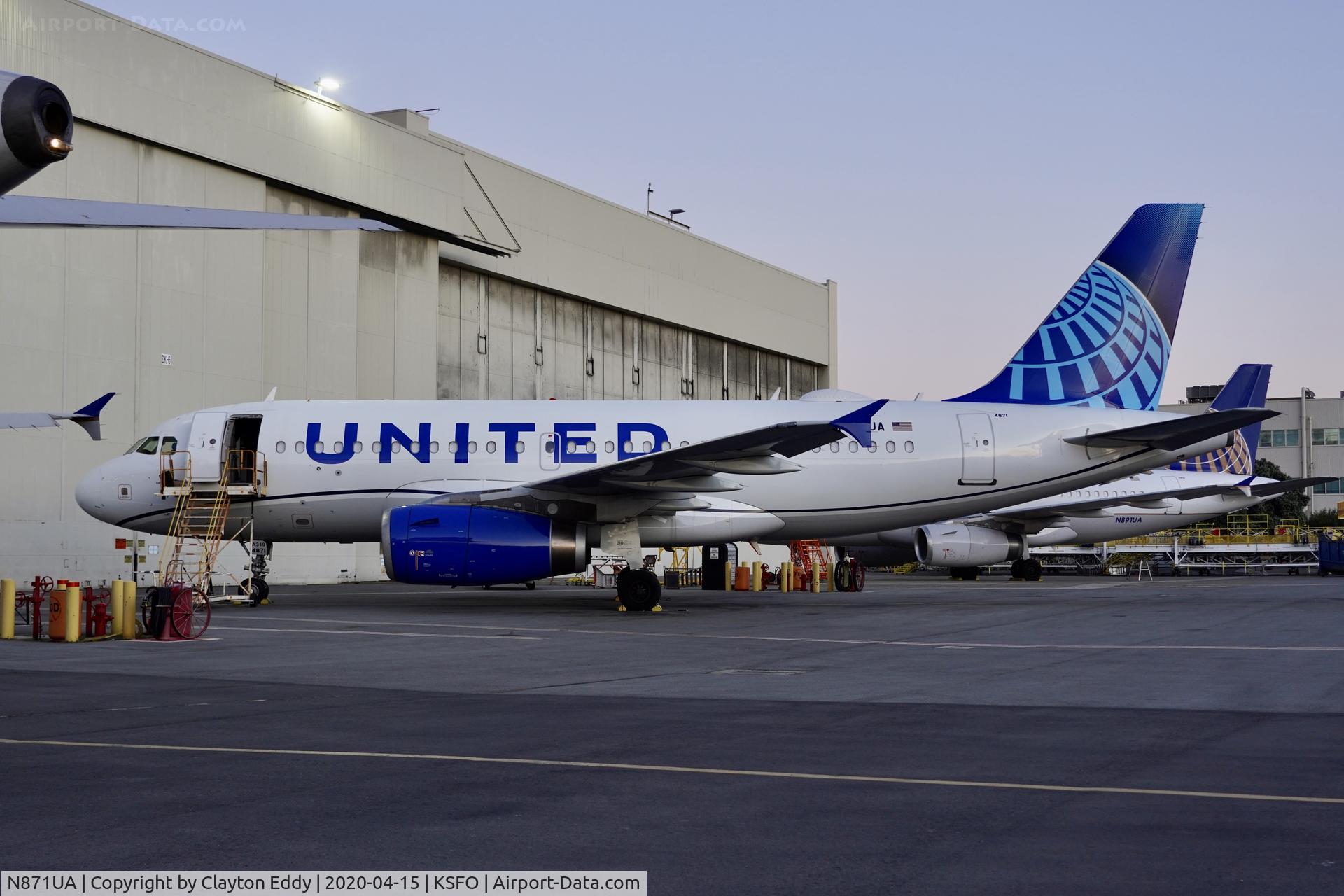 N871UA, 2003 Airbus A319-132 C/N 1971, Ex China Southern Airlines SFO 2020.