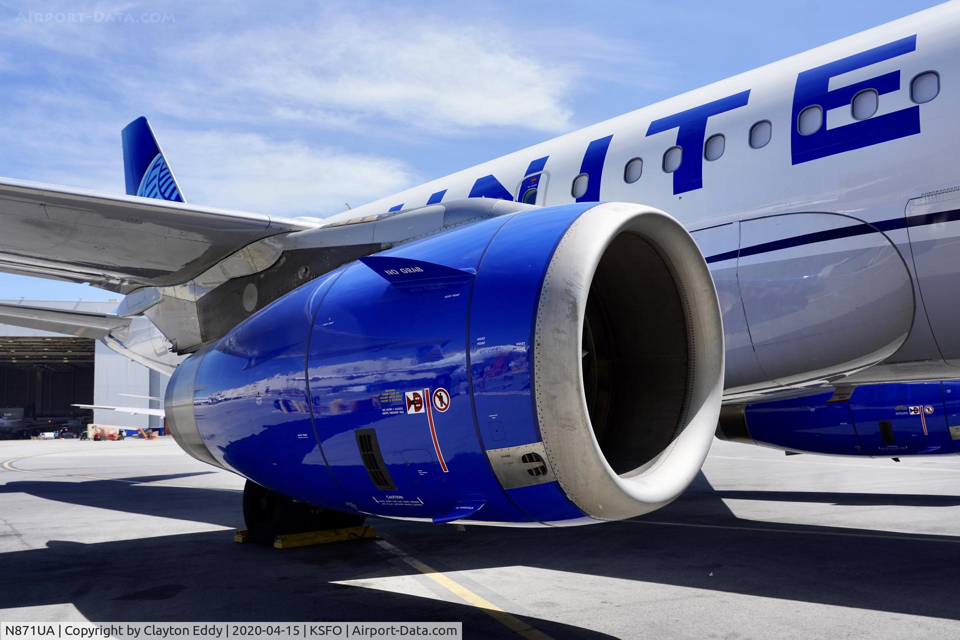 N871UA, 2003 Airbus A319-132 C/N 1971, Ex China Southern Airlines SFO 2020.
