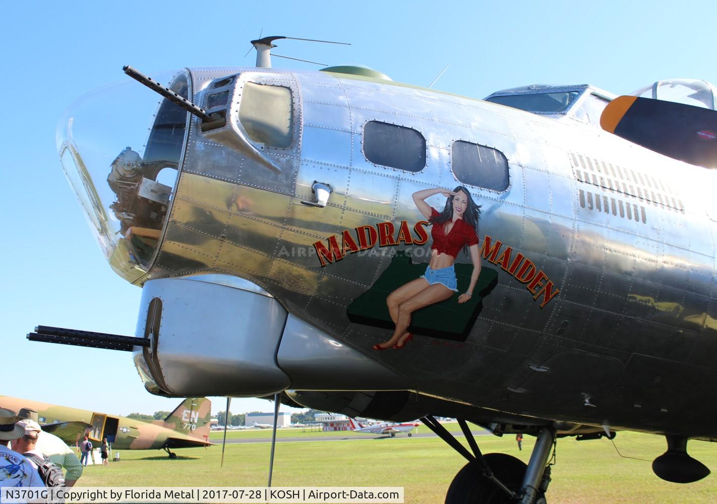 N3701G, 1944 Boeing B-17G Flying Fortress C/N 44-8543A, Madras Maiden