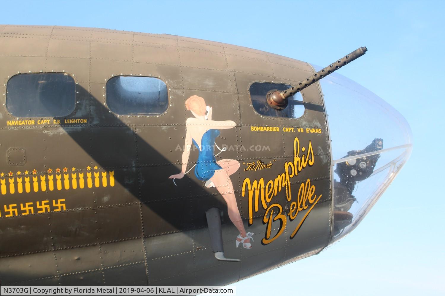 N3703G, 1945 Boeing B-17G Flying Fortress C/N 44-83546-A, Memphis Belle