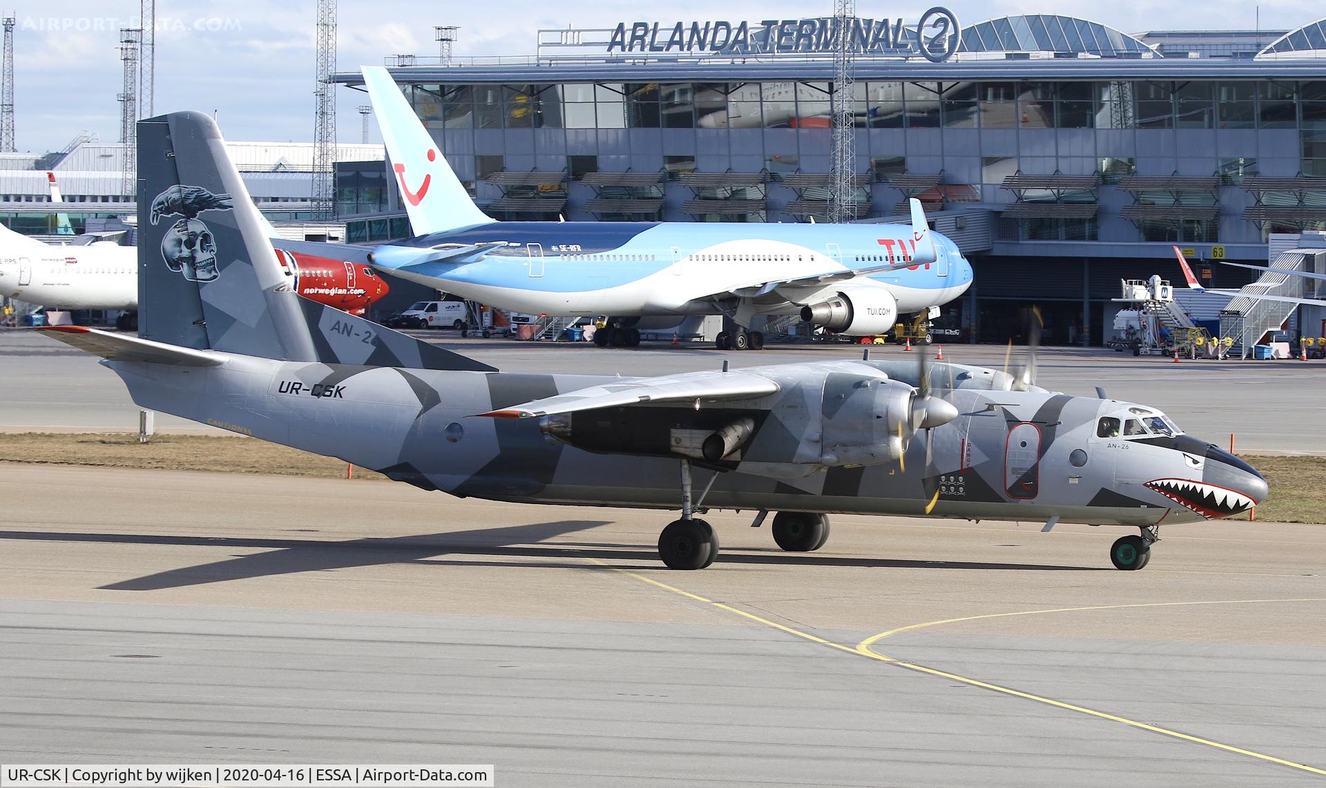 UR-CSK, 1984 Antonov An-26B C/N 13905, Taxiway U