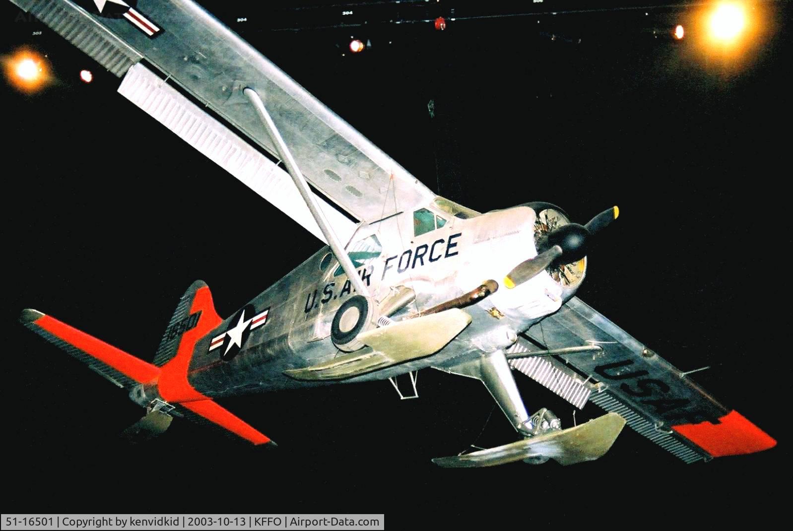 51-16501, 1951 De Havilland Canada U-6 Beaver C/N 277/1091, At the Museum of the United States Air Force Dayton Ohio.
