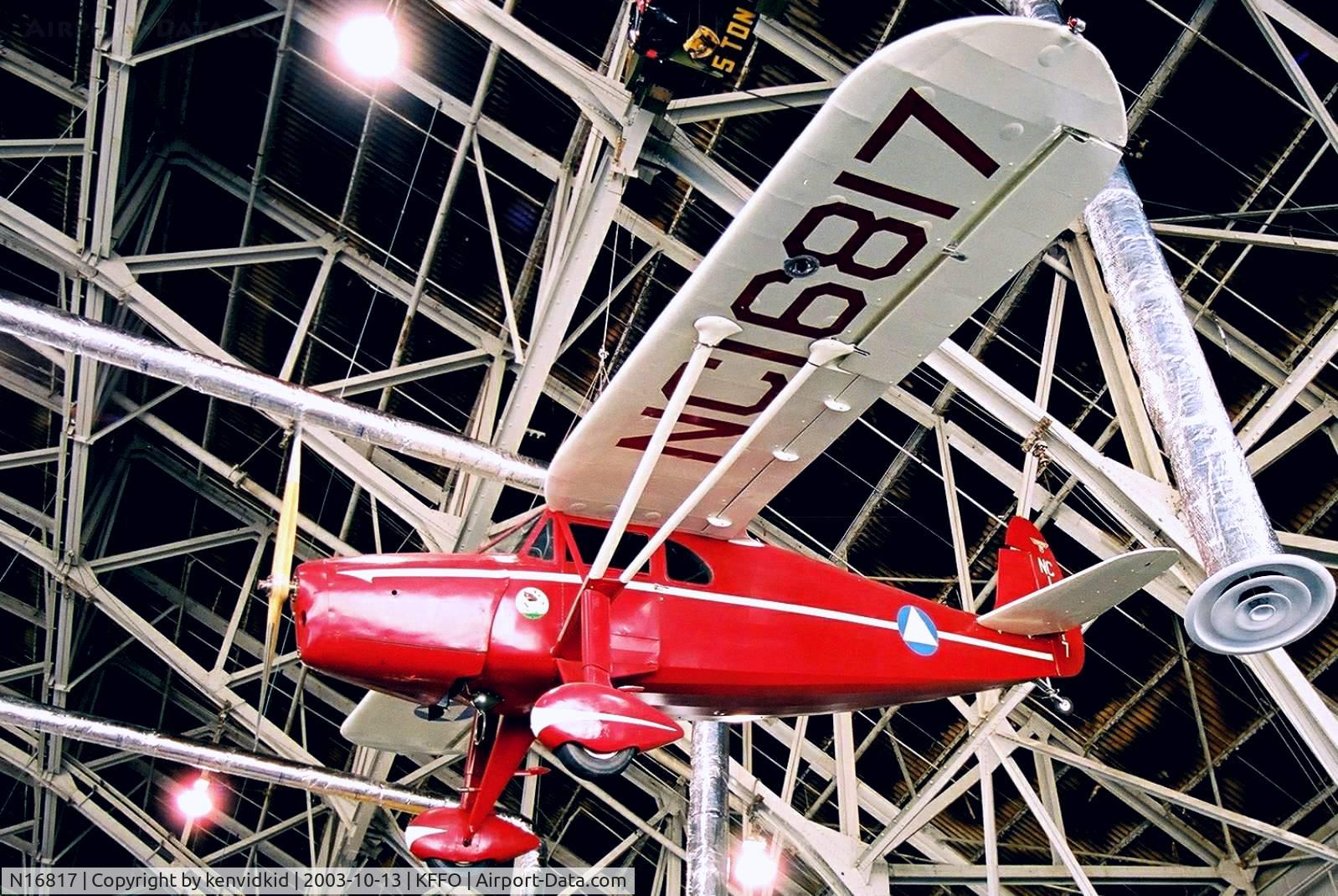N16817, Fairchild 24 C8F C/N 3118, At the Museum of the United States Air Force Dayton Ohio.