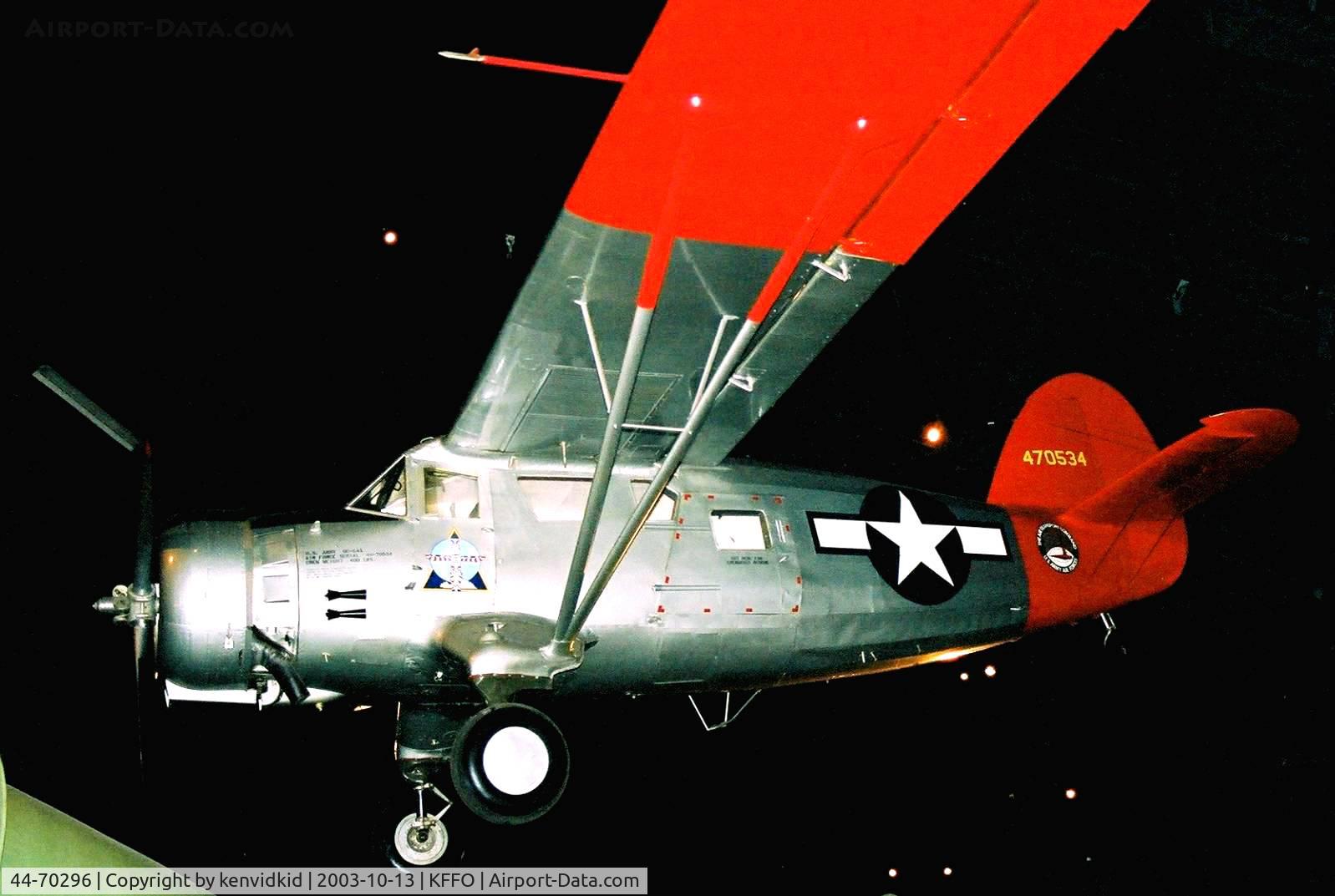 44-70296, 1944 Noorduyn UC-64A Norseman C/N 561, At the Museum of the United States Air Force Dayton Ohio. Painted as 44-70534.