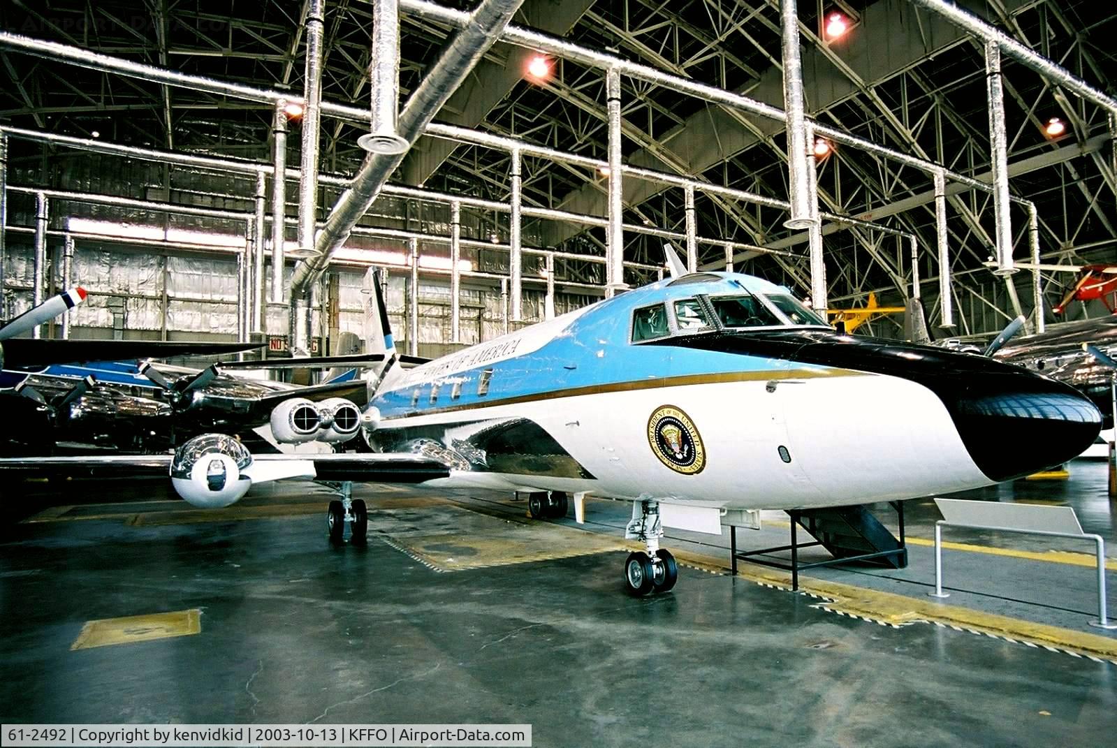 61-2492, 1961 Lockheed VC-140B-LM Jetstar C/N 1329-5031, At the Museum of the United States Air Force Dayton Ohio.