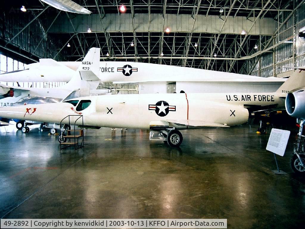 49-2892, 1949 Douglas X-3 Stiletto C/N Not found 49-2892, At the Museum of the United States Air Force Dayton Ohio.
