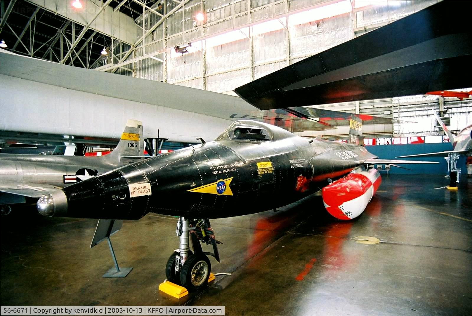 56-6671, 1956 North American X-15A-2 C/N 240-2, At the Museum of the United States Air Force Dayton Ohio.