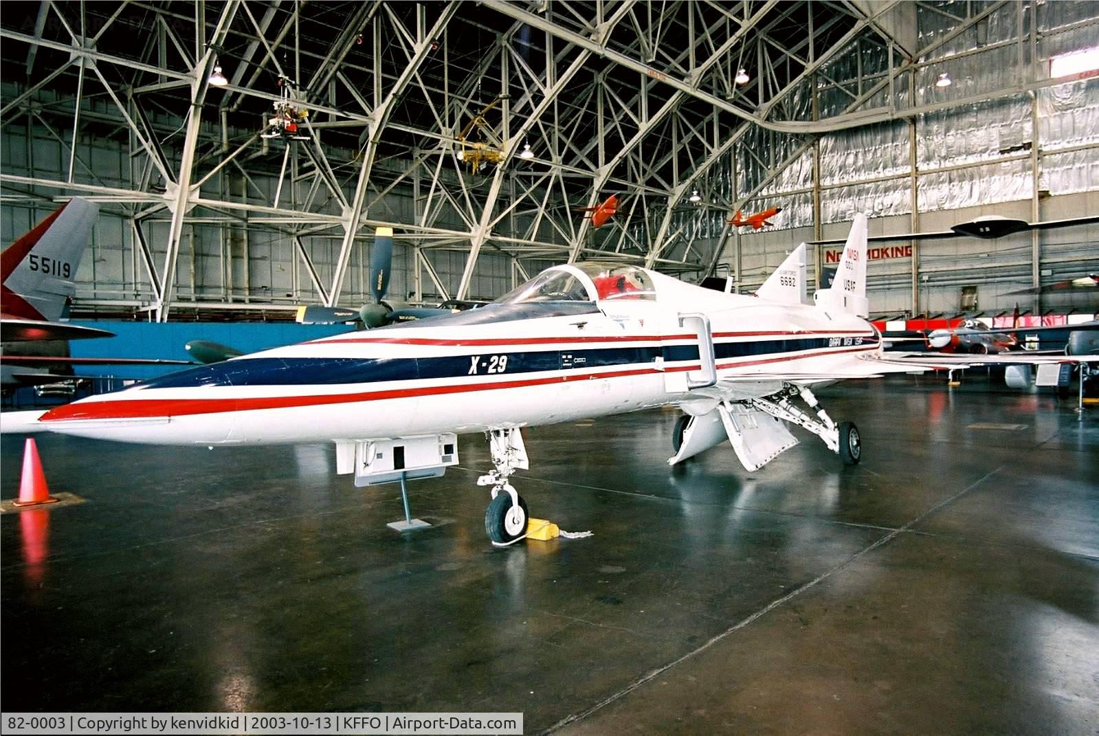 82-0003, 1982 Grumman X-29A C/N Not found 82-0003, At the Museum of the United States Air Force Dayton Ohio.