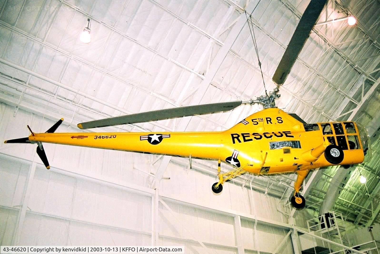 43-46620, 1943 Sikorsky YH-5A C/N 164, At the Museum of the United States Air Force Dayton Ohio.