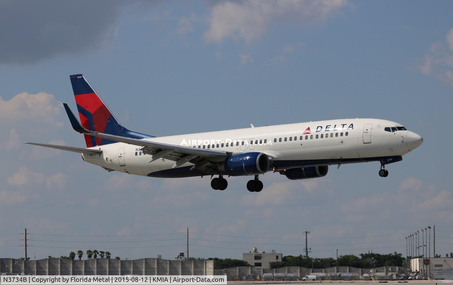 N3734B, 2000 Boeing 737-832 C/N 30776, Delta 737-832