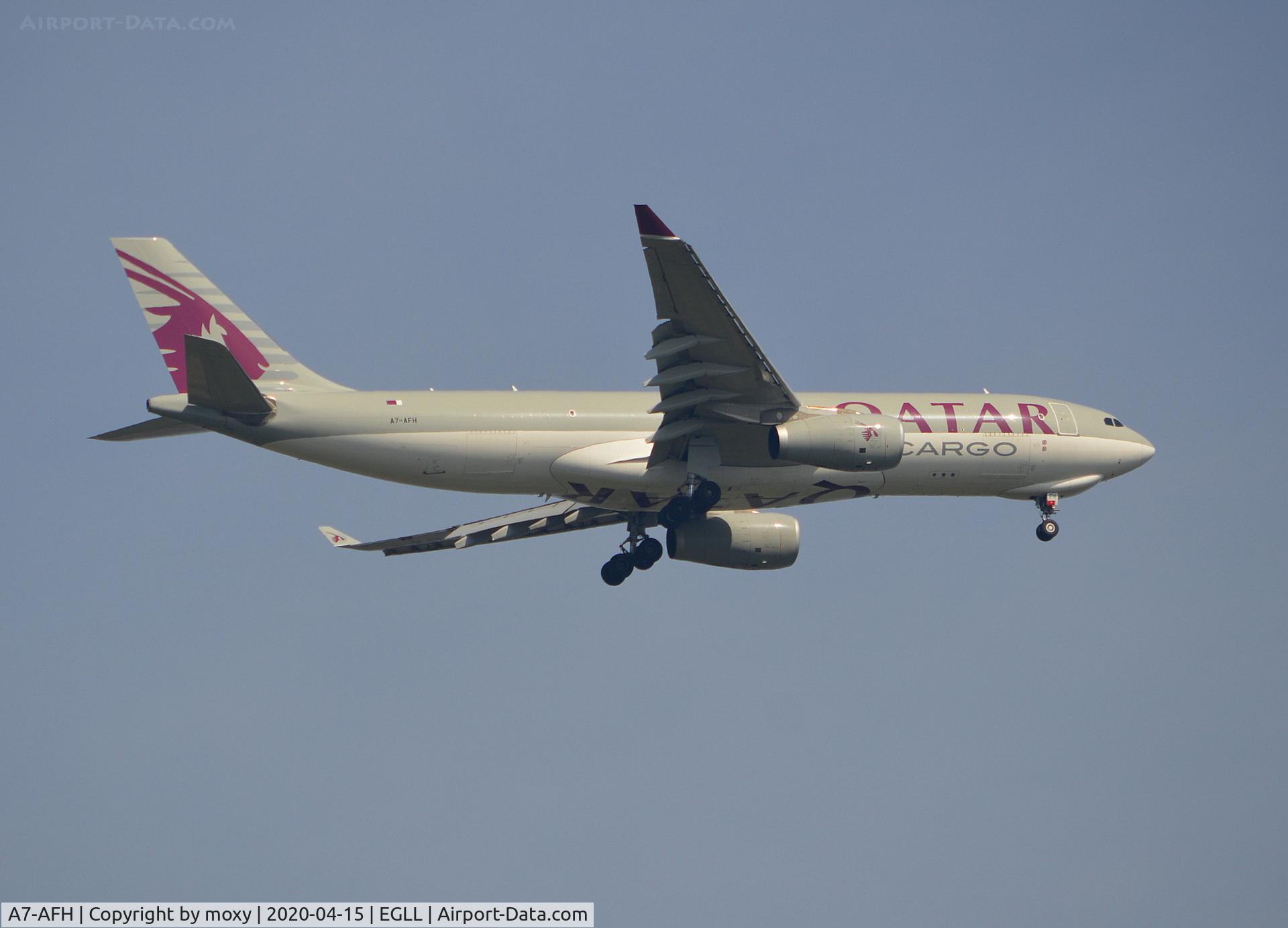 A7-AFH, 2015 Airbus A330-243F C/N 1594, Airbus 330-243F on finals to London Heathrow.