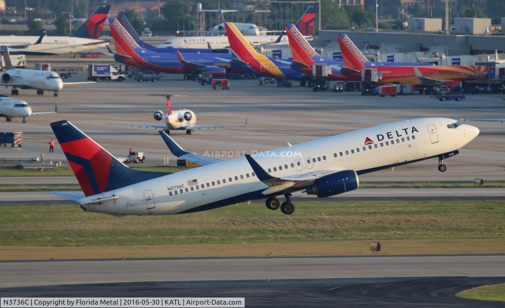 N3736C, 2000 Boeing 737-832 C/N 30540, Delta 737-832