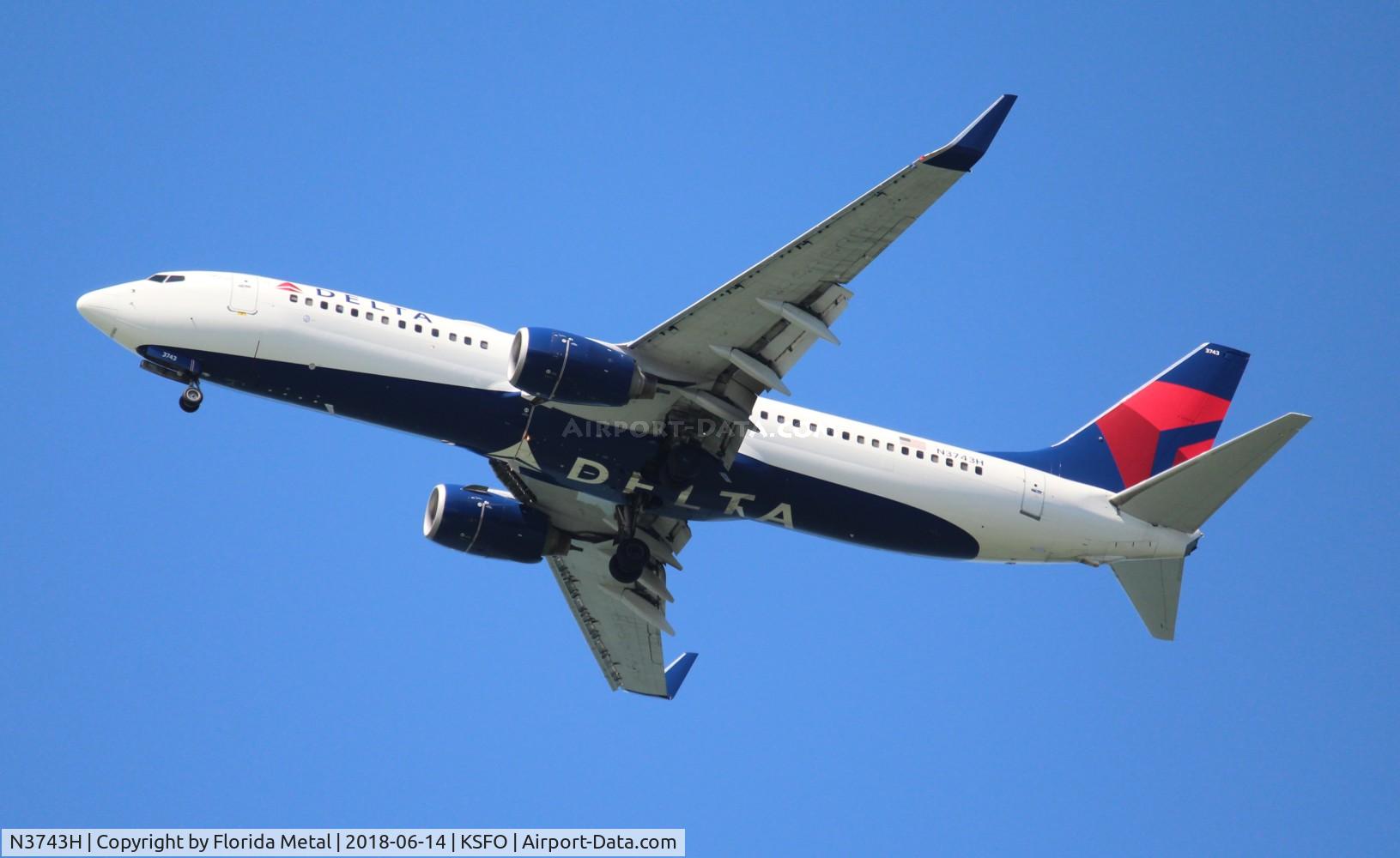 N3743H, 2001 Boeing 737-832 C/N 30836, Delta 737-832