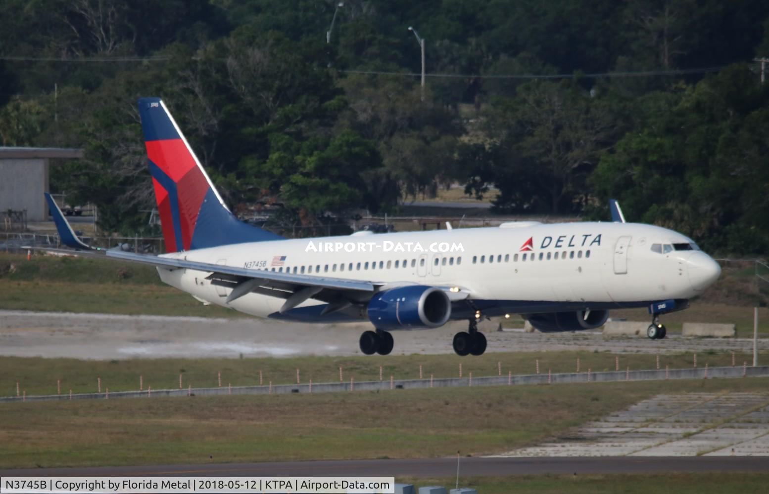 N3745B, 2001 Boeing 737-832 C/N 32373, Delta 737-832