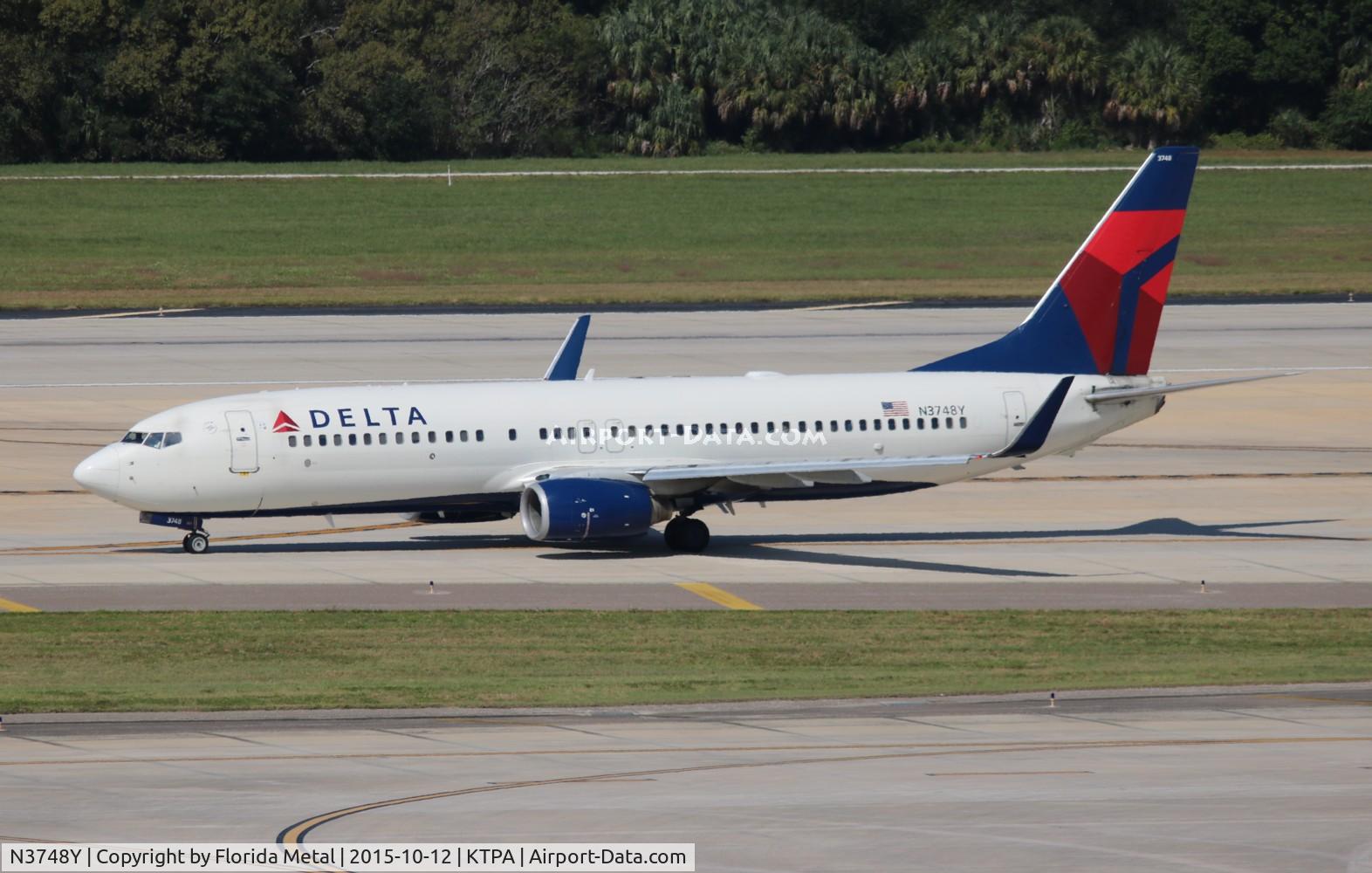 N3748Y, 2001 Boeing 737-832 C/N 30489, Delta 737-832