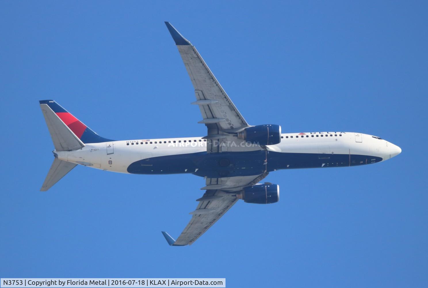 N3753, 2001 Boeing 737-832 C/N 32626, Delta 737-832