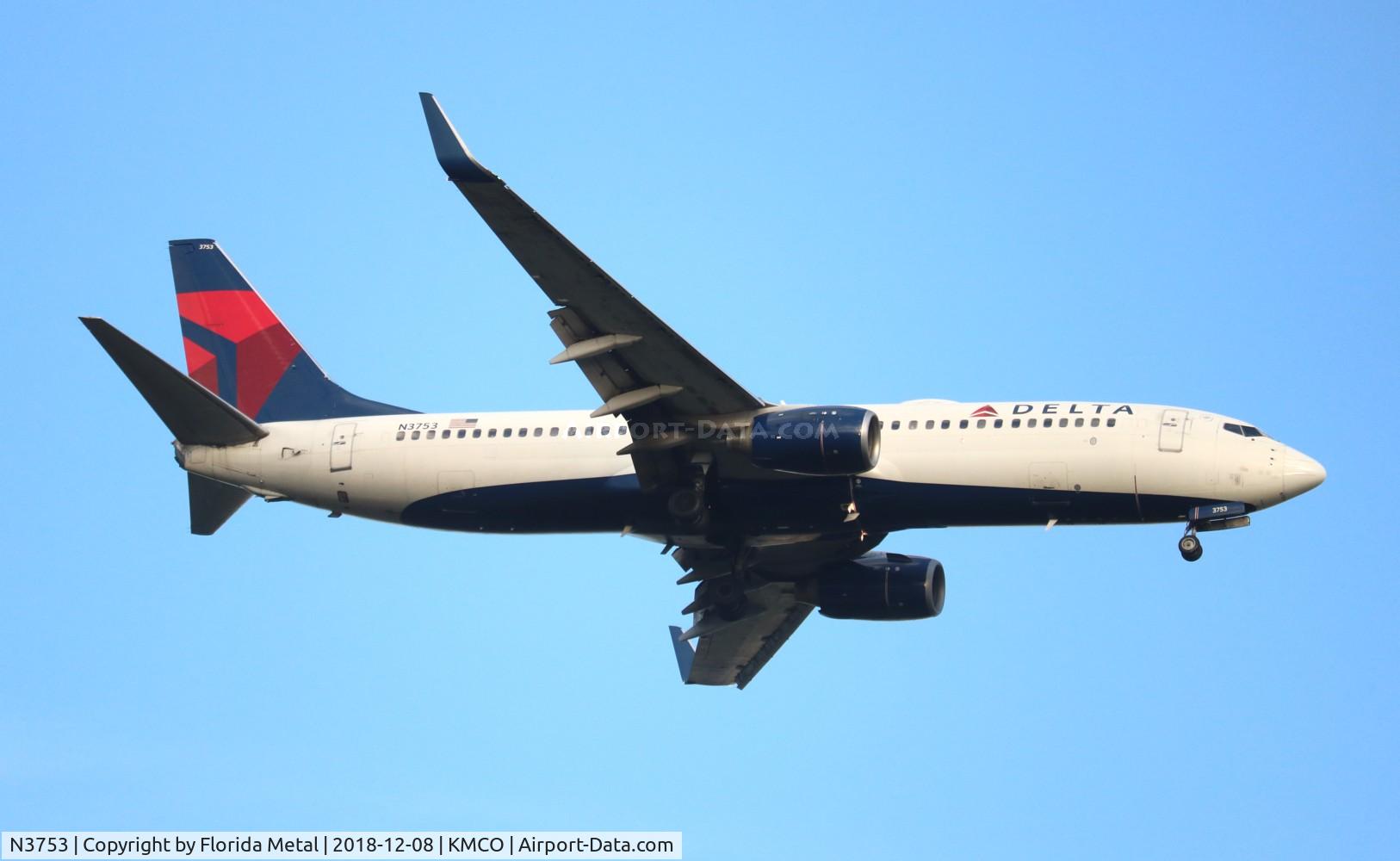 N3753, 2001 Boeing 737-832 C/N 32626, Delta 737-832