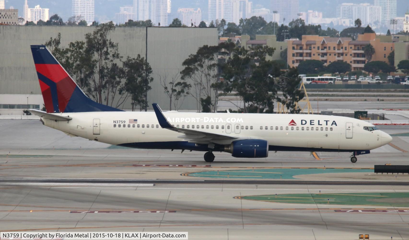 N3759, 2001 Boeing 737-832 C/N 30815, Delta 737-832