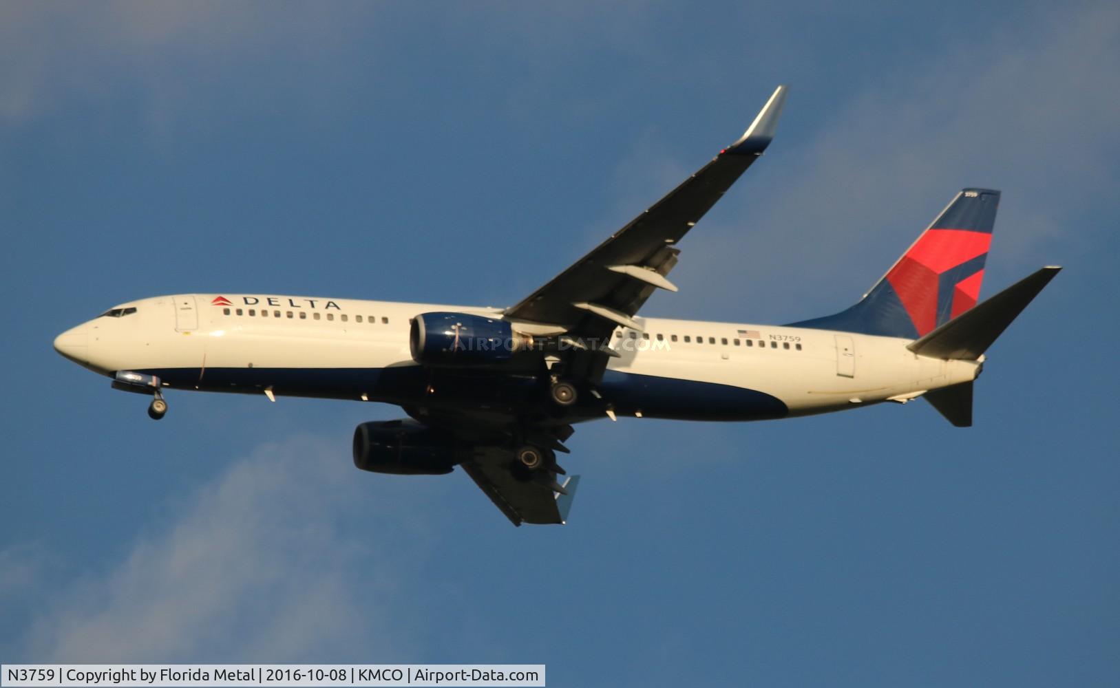 N3759, 2001 Boeing 737-832 C/N 30815, Delta 737-832