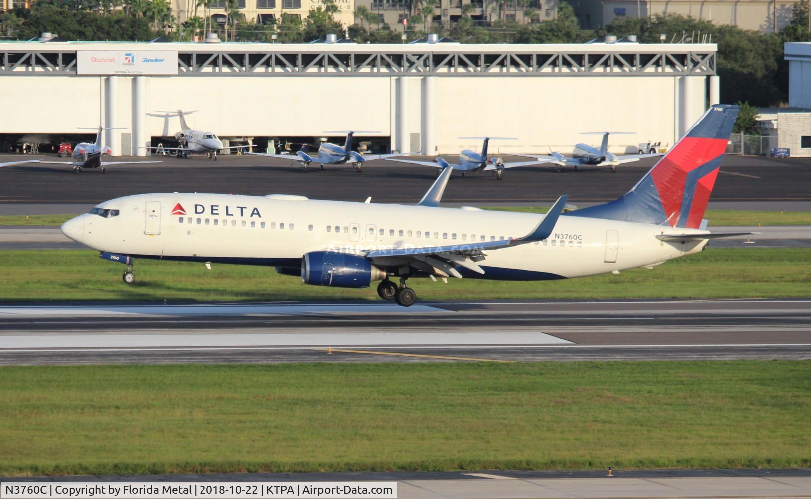 N3760C, 2001 Boeing 737-832 C/N 30816, Delta 737-832