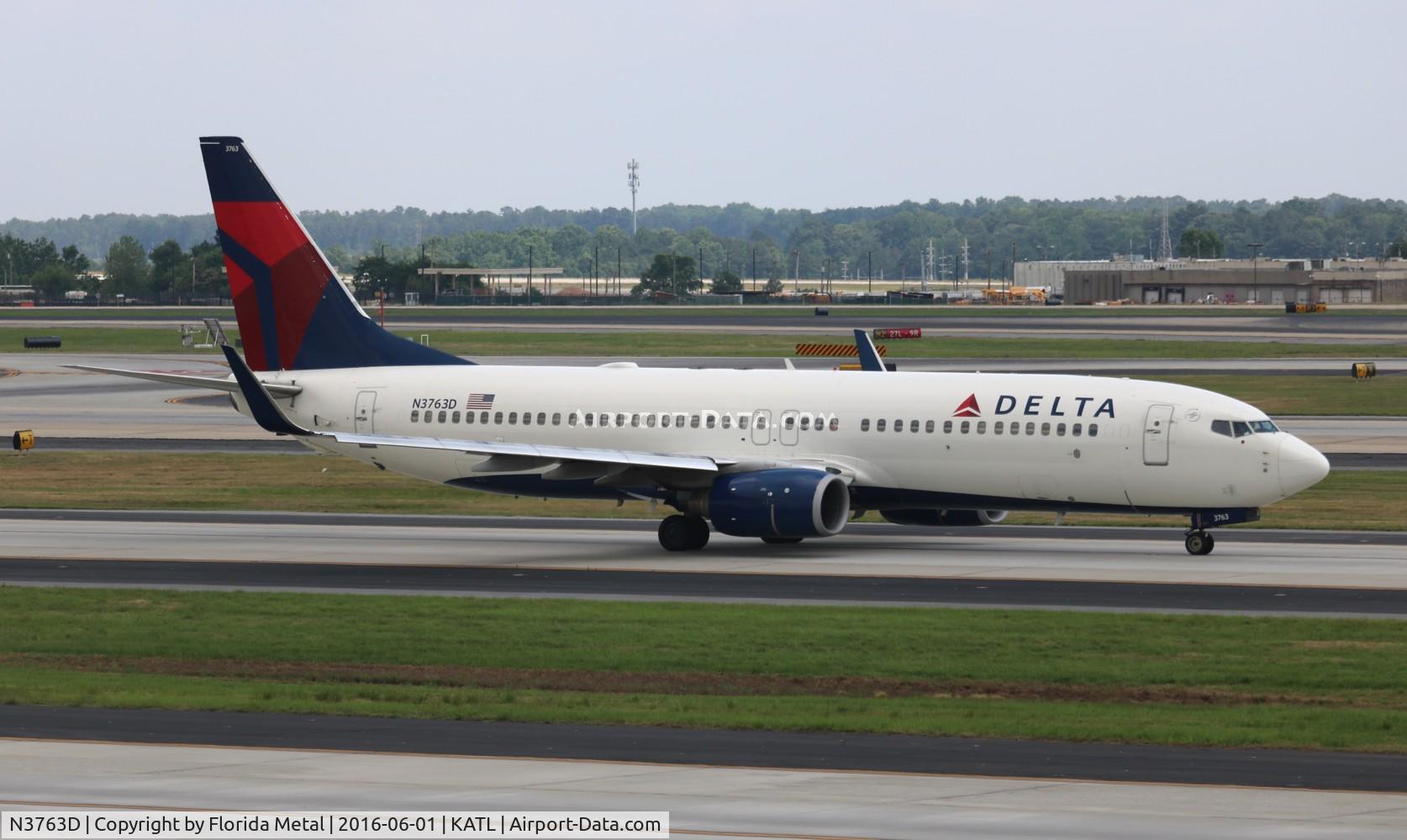 N3763D, 2001 Boeing 737-832 C/N 29629, Delta 737-832