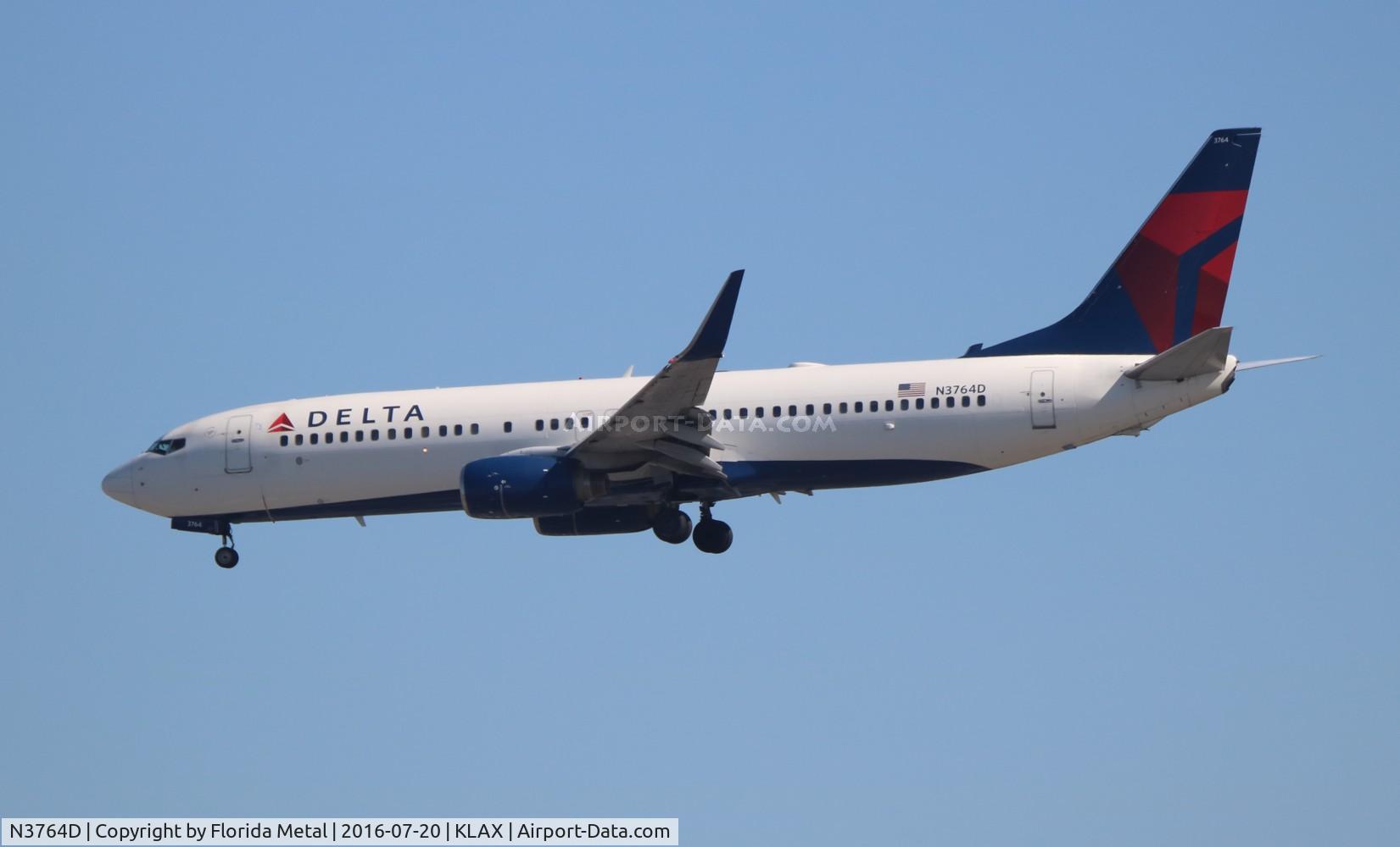 N3764D, 2001 Boeing 737-832 C/N 30818, Delta 737-832